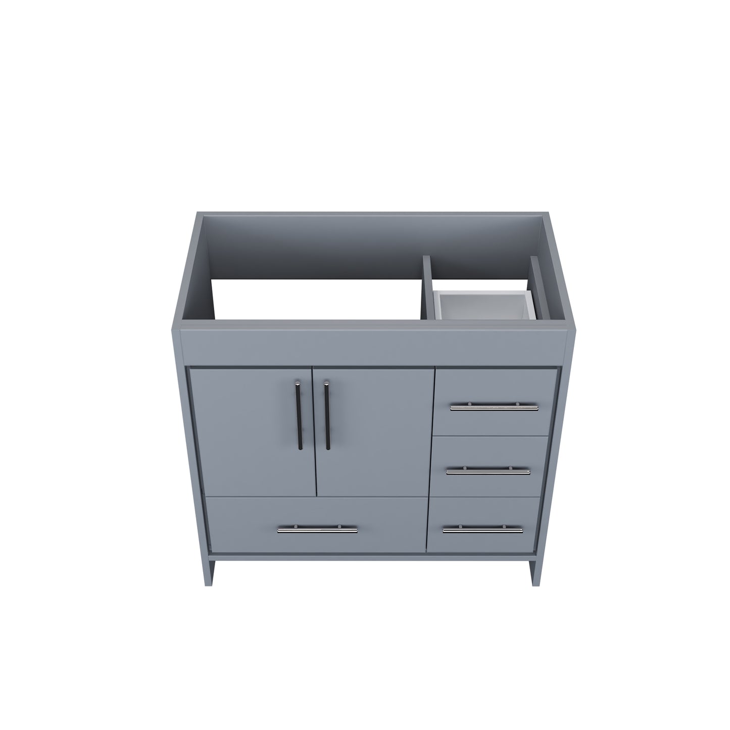 Flow 36" Bathroom Vanity Right Side Drawers Cabinet Only