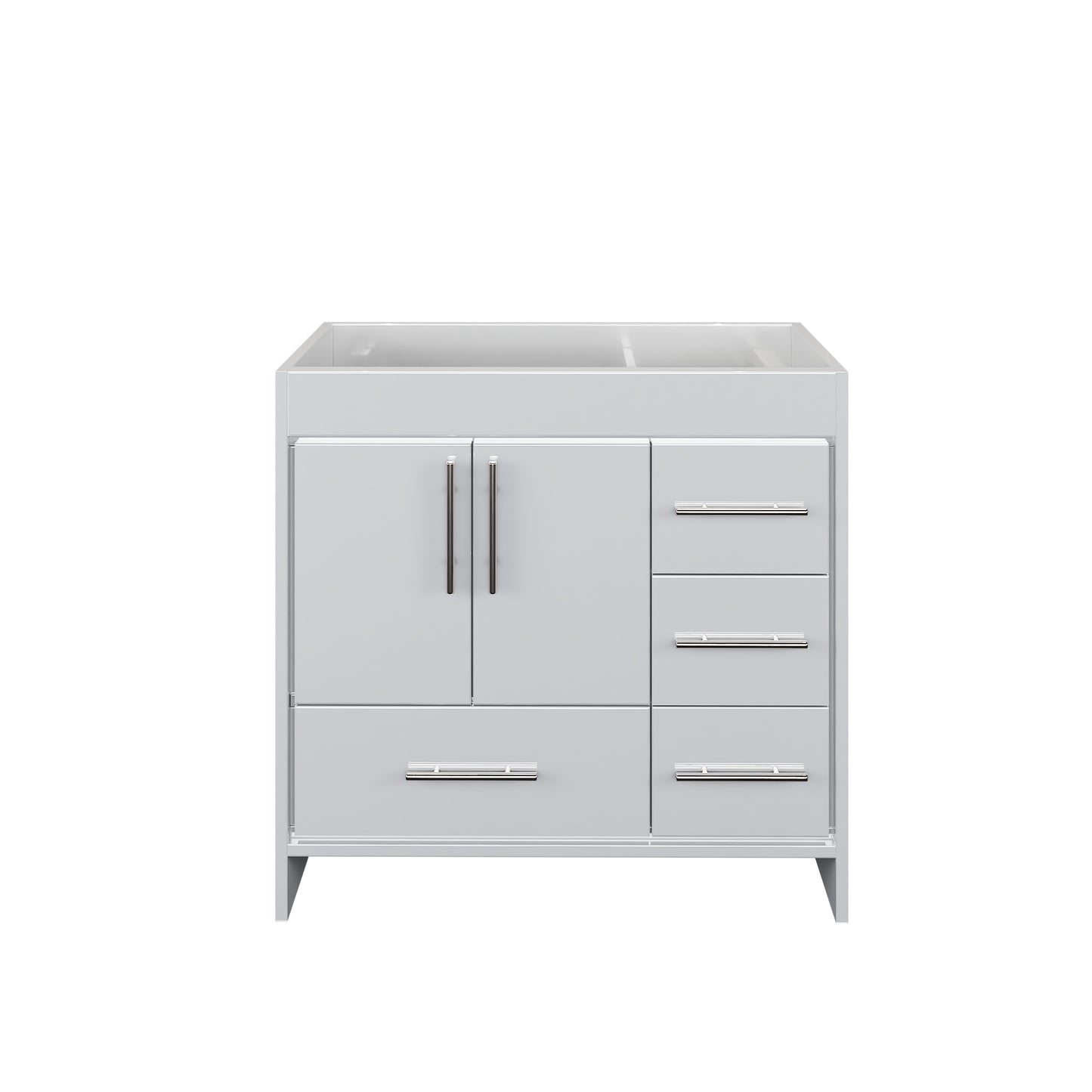 Flow 36" Bathroom Vanity Right Side Drawers Cabinet Only