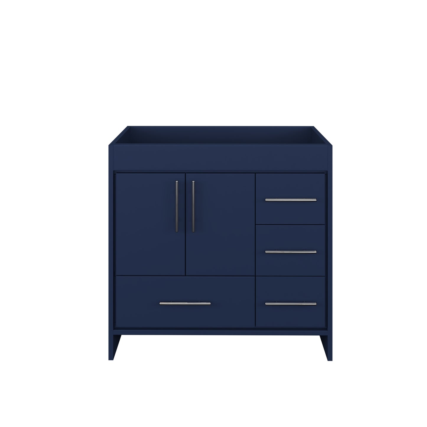 Flow 36" Bathroom Vanity Right Side Drawers Cabinet Only