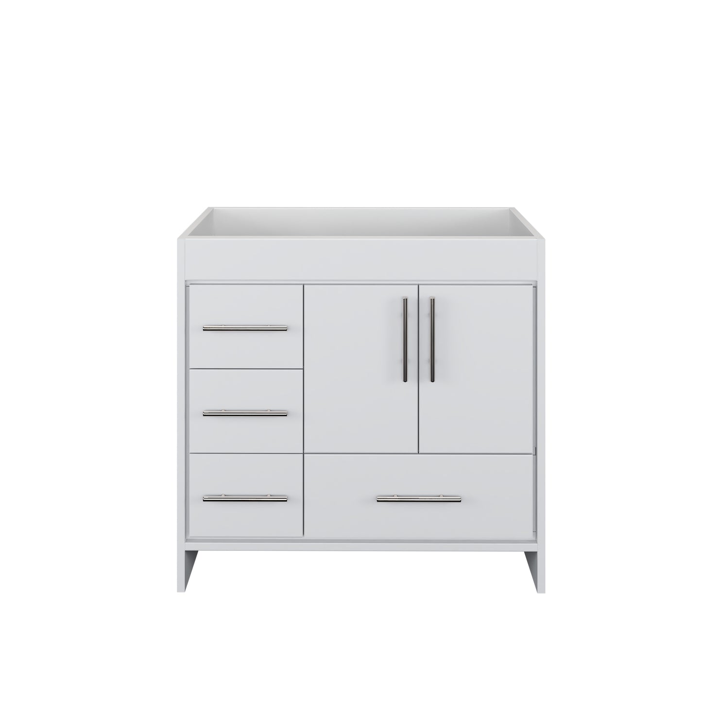 Flow 36" Bathroom Vanity Left Side Drawers Cabinet Only