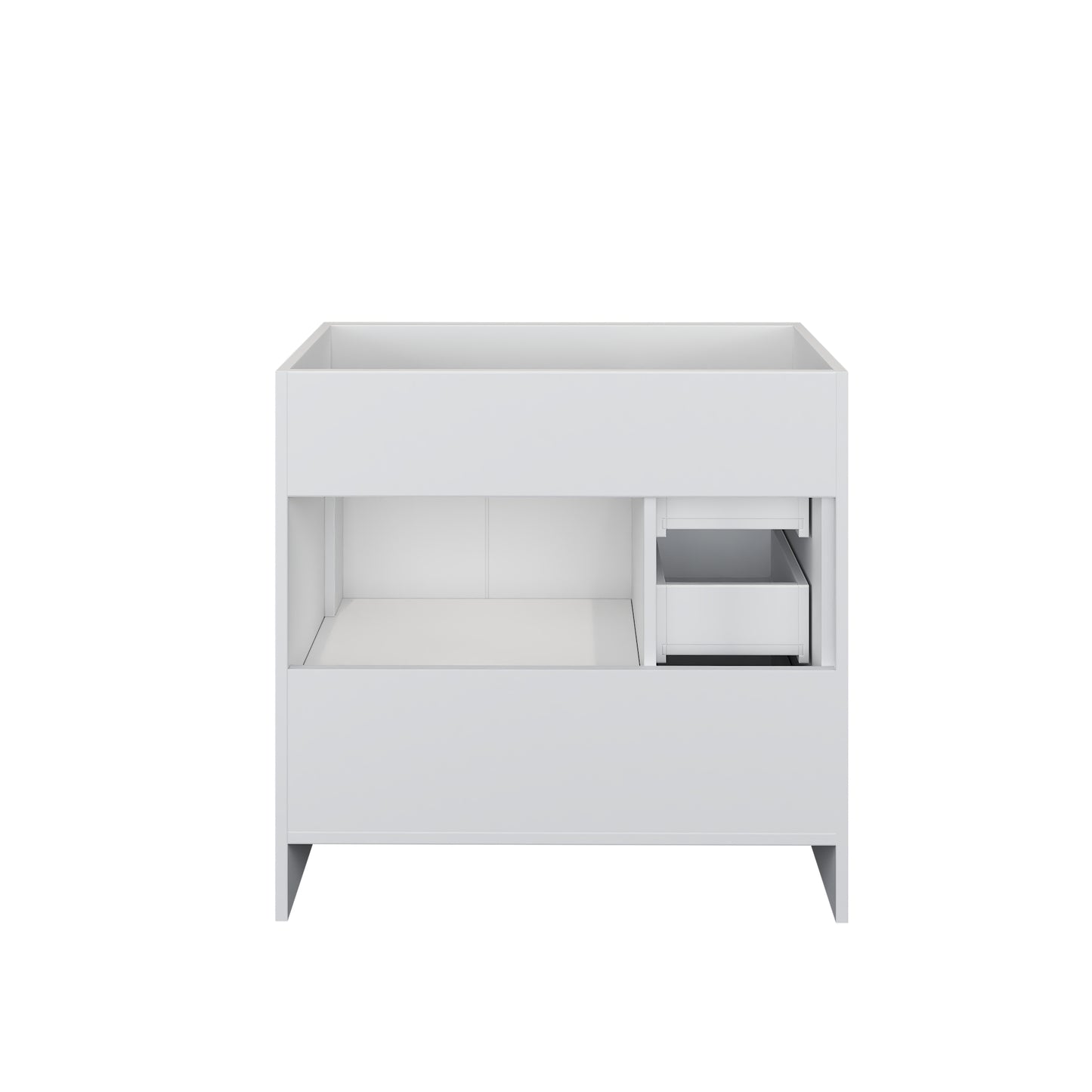 Flow 36" Bathroom Vanity Left Side Drawers Cabinet Only
