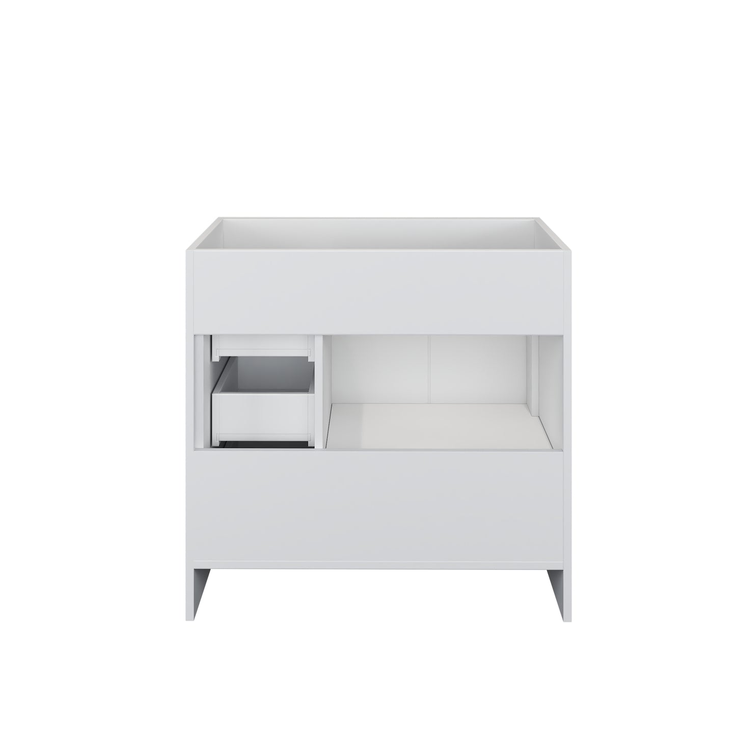 Flow 36" Bathroom Vanity Right Side Drawers Cabinet Only