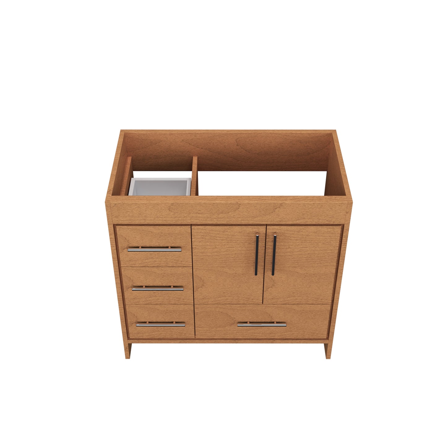 Flow 36" Bathroom Vanity Left Side Drawers Cabinet Only