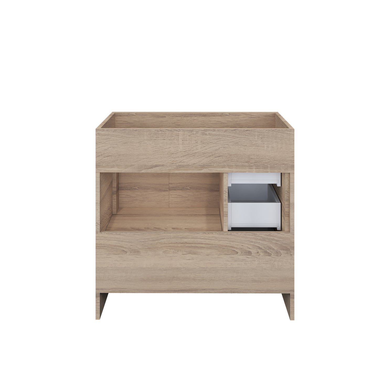Flow 36" Bathroom Vanity Left Side Drawers Cabinet Only