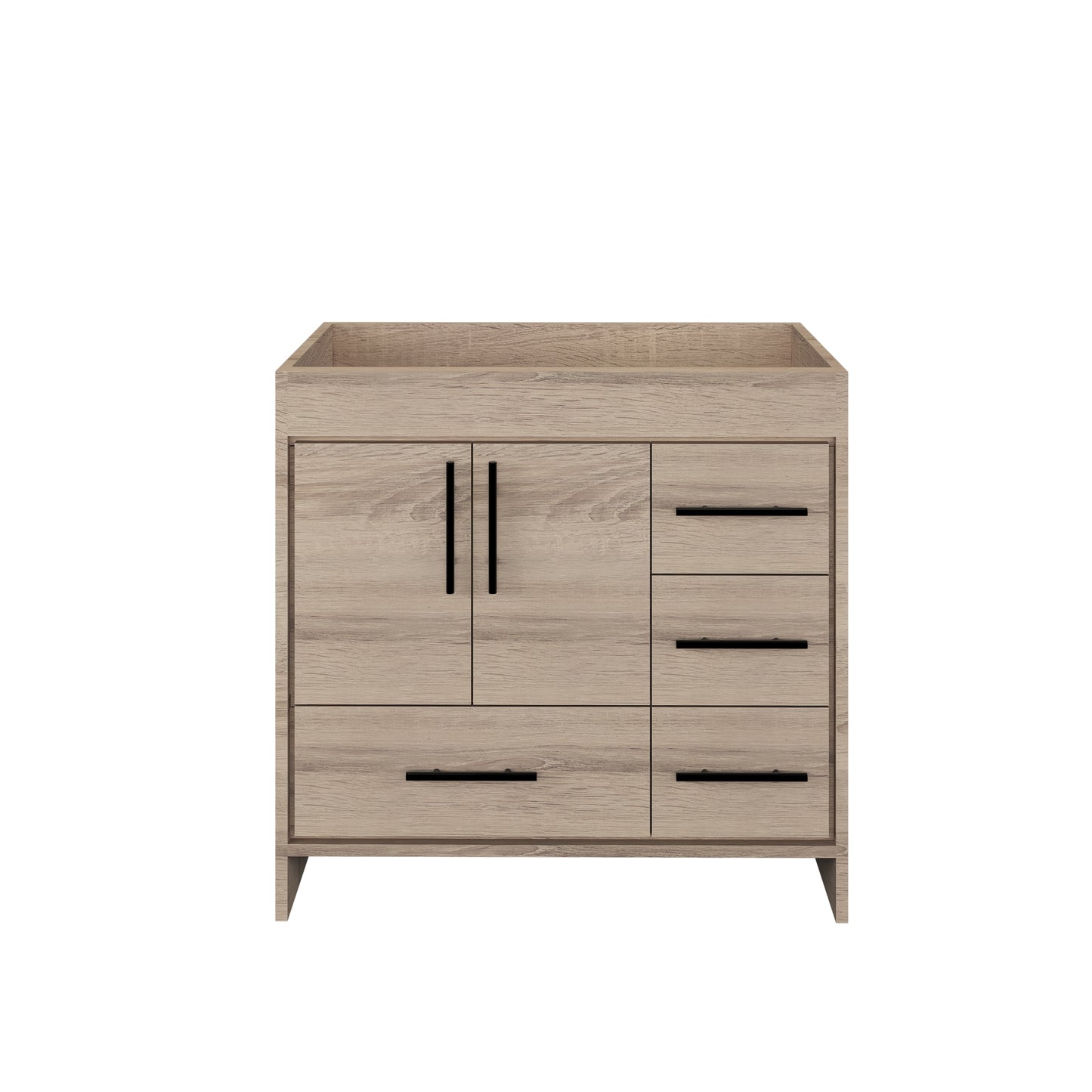 Flow 36" Bathroom Vanity Right Side Drawers Cabinet Only
