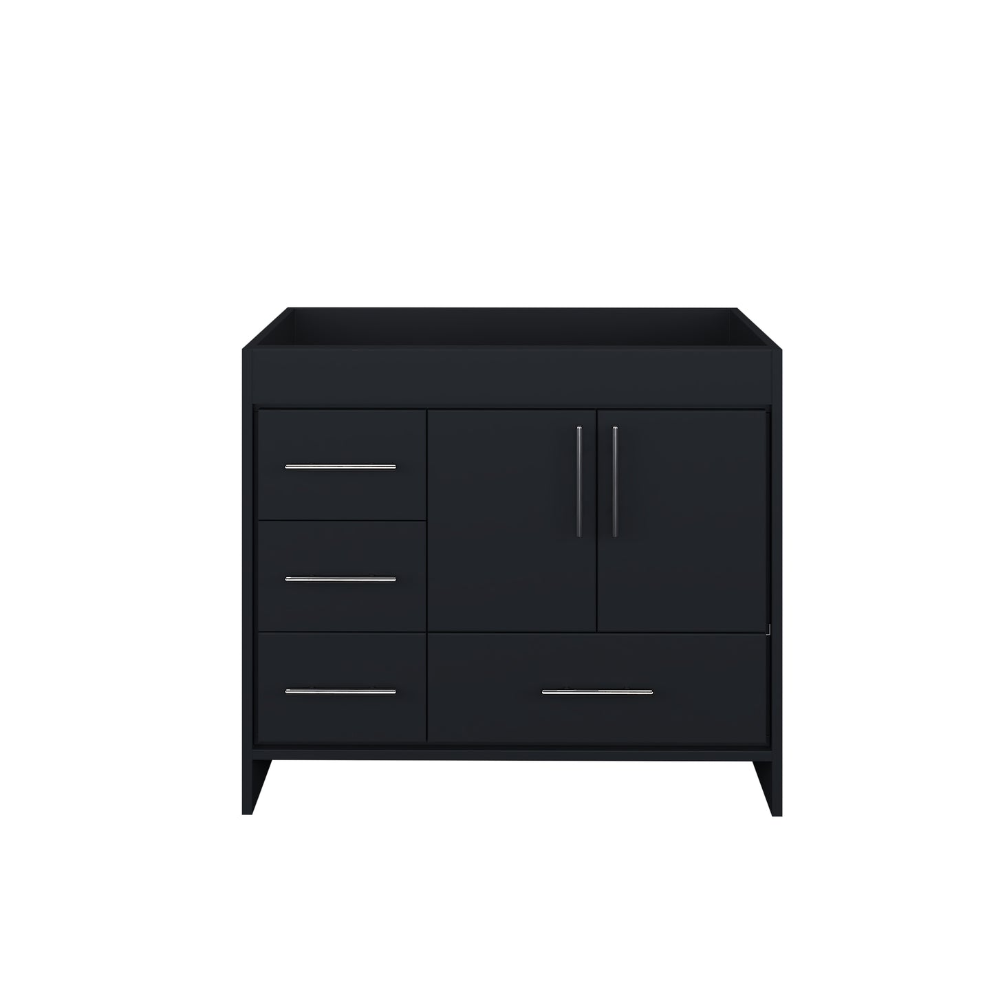 Flow 40" Bathroom Vanity Left Side Drawers Cabinet Only