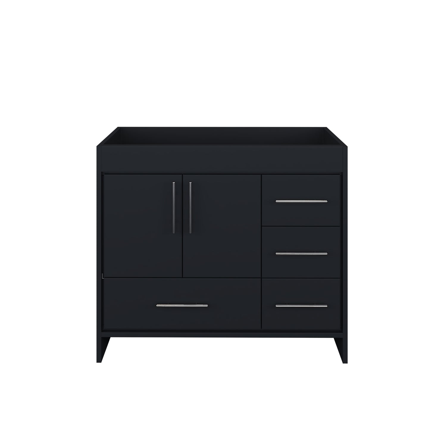 Flow 40" Bathroom Vanity Right Side Drawers Cabinet Only