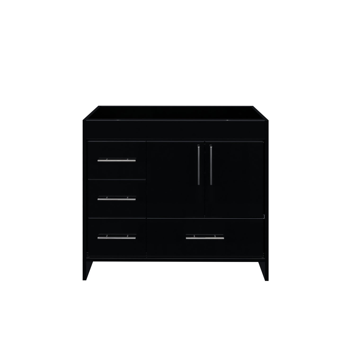 Flow 40" Bathroom Vanity Left Side Drawers Cabinet Only