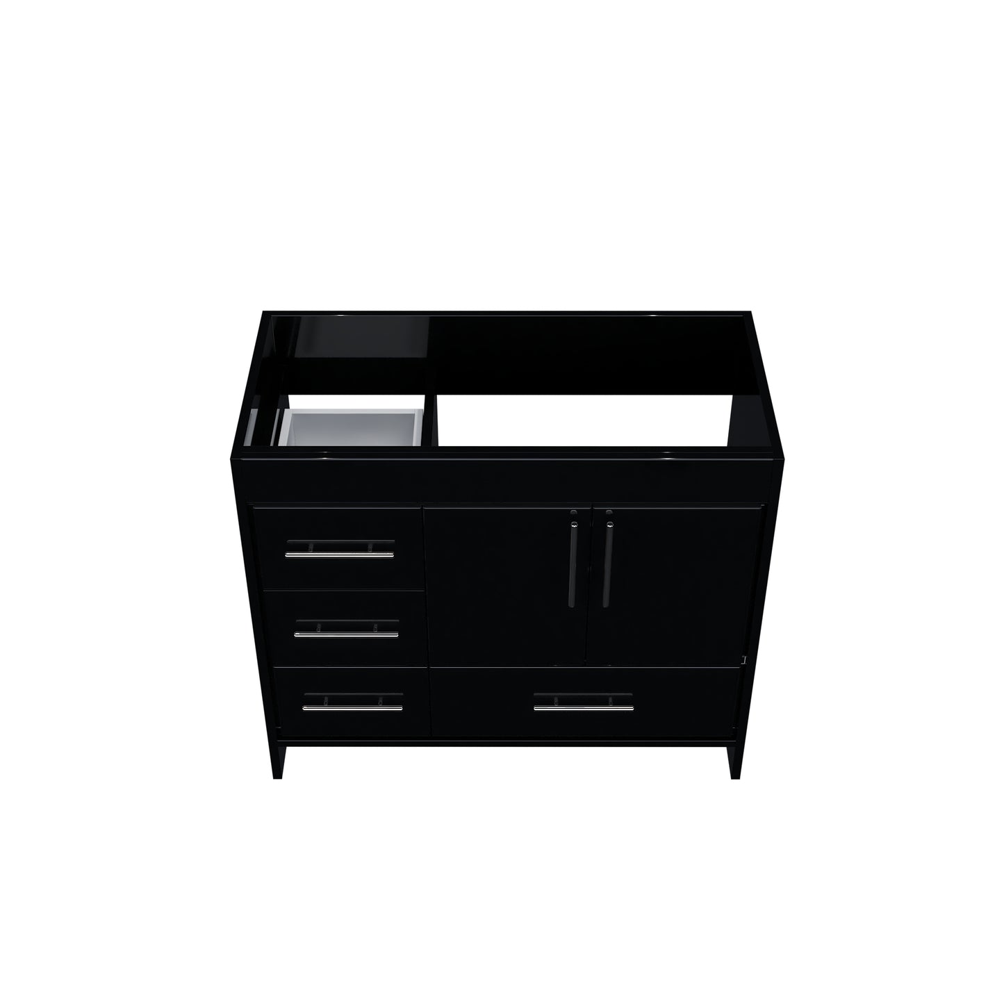 Flow 40" Bathroom Vanity Left Side Drawers Cabinet Only