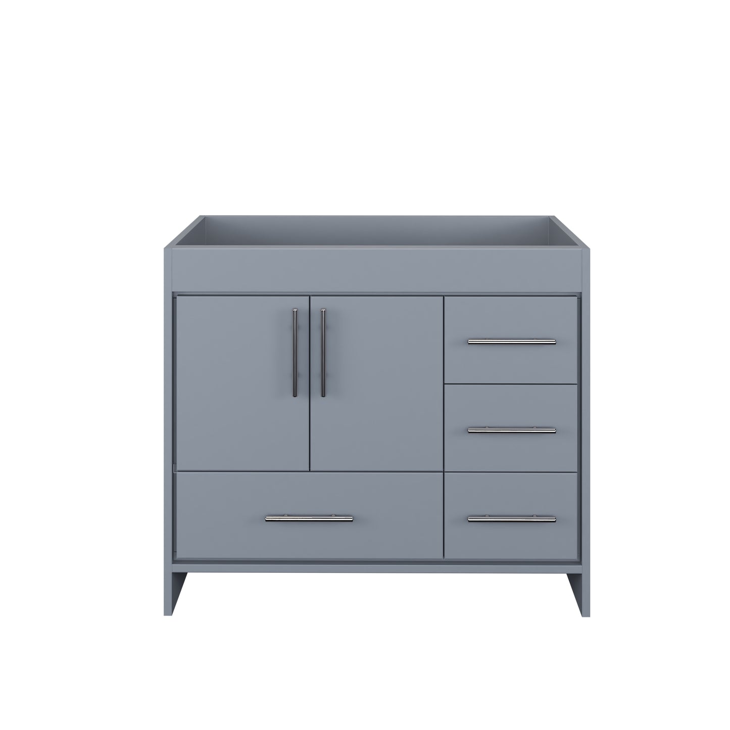 Flow 40" Bathroom Vanity Right Side Drawers Cabinet Only