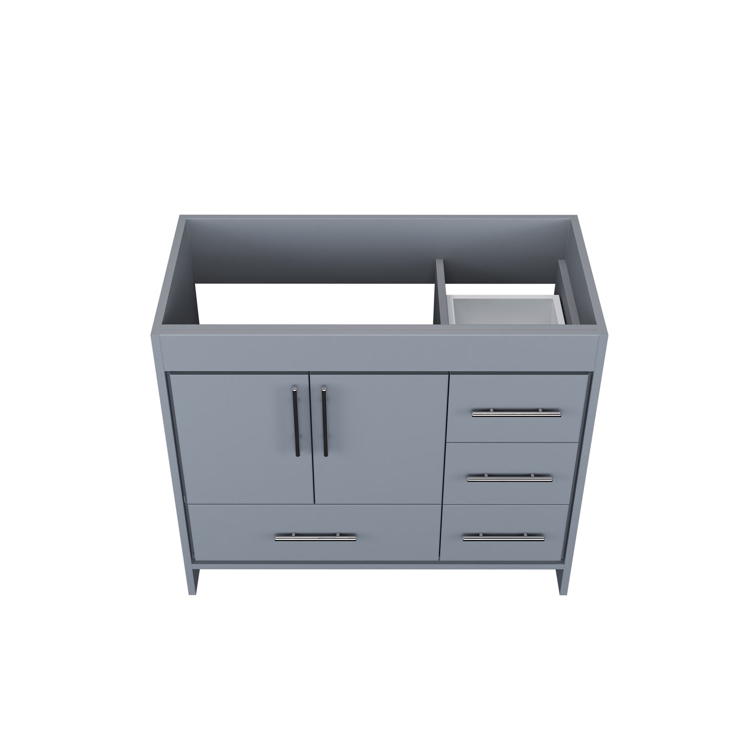 Flow 40" Bathroom Vanity Right Side Drawers Cabinet Only