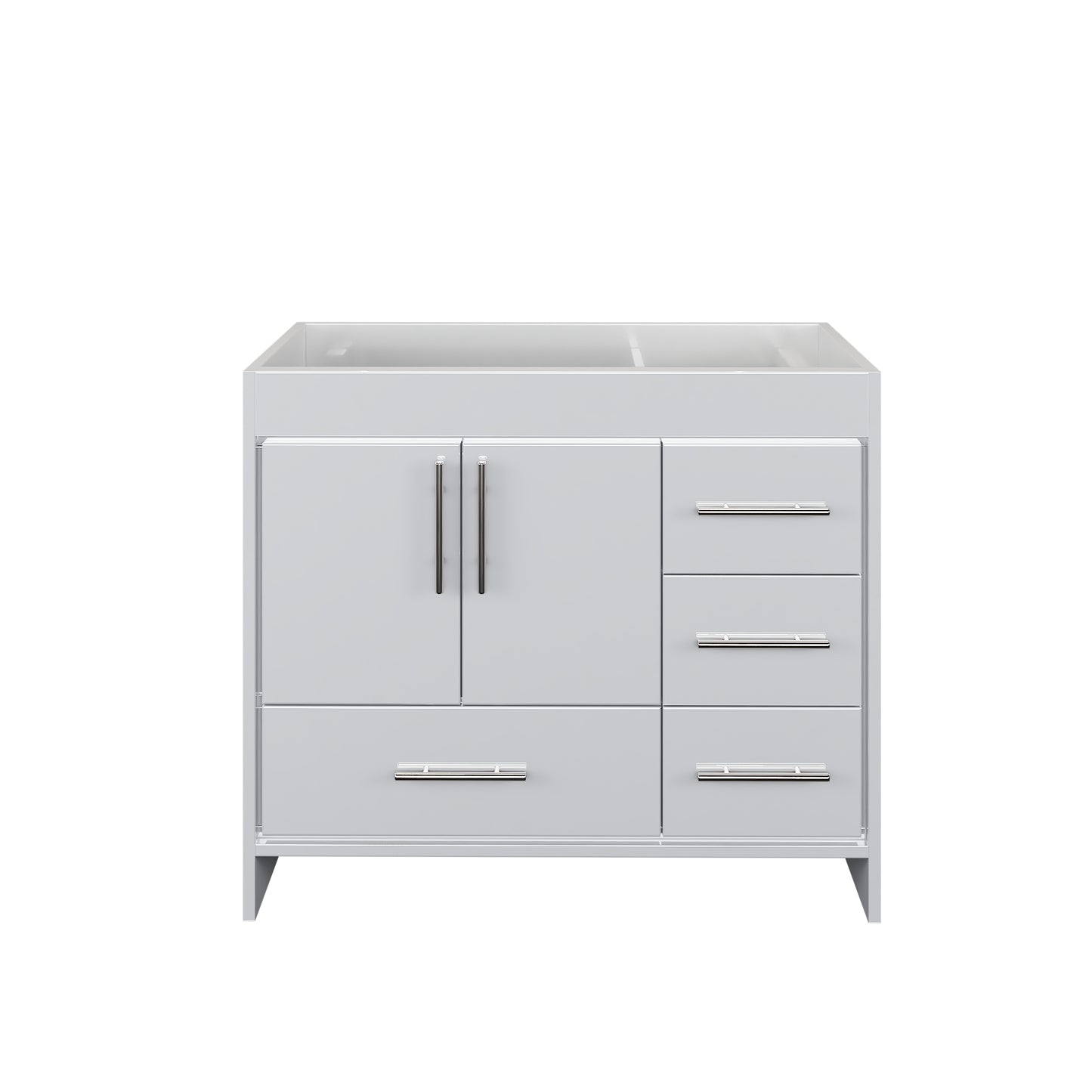Flow 40" Bathroom Vanity Right Side Drawers Cabinet Only