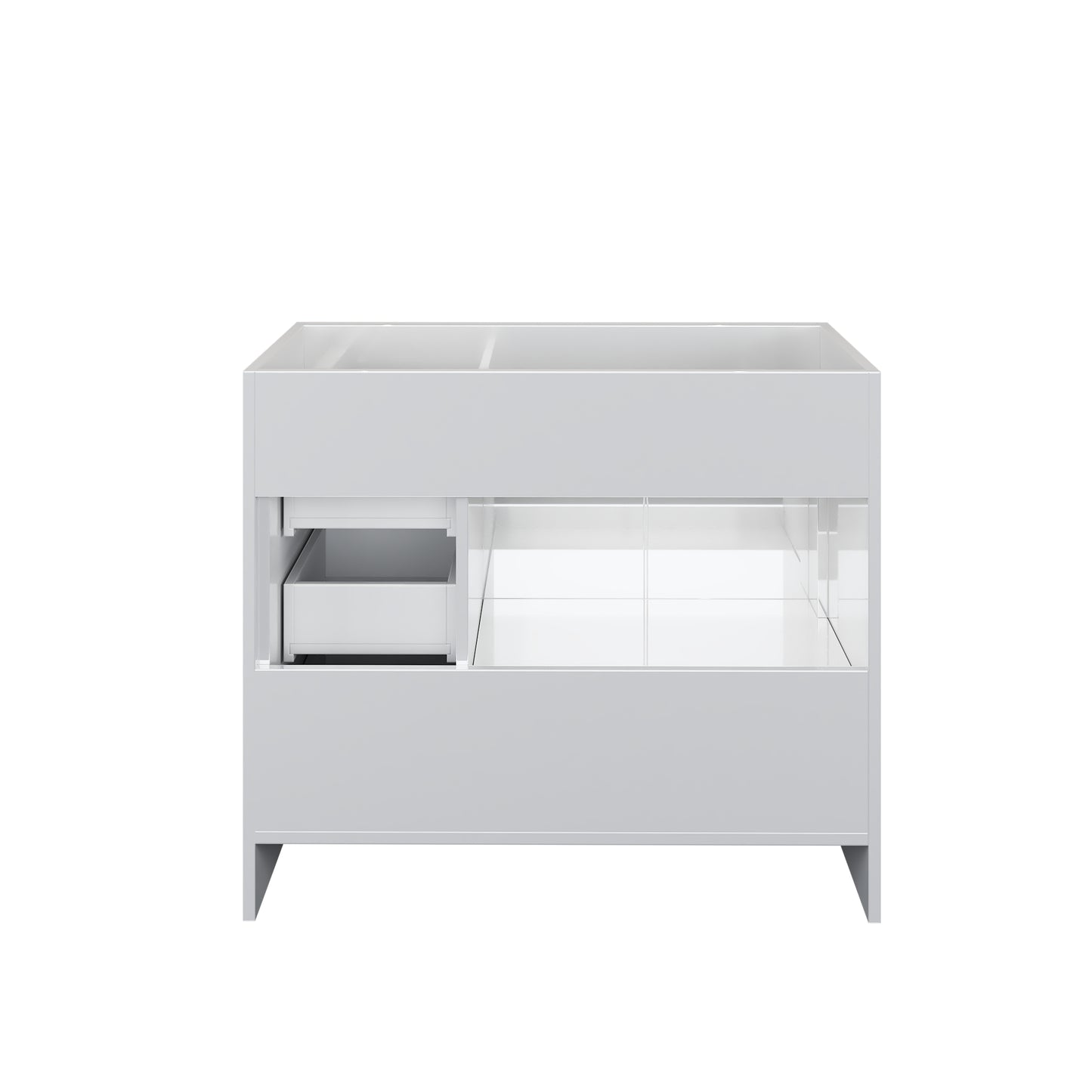 Flow 40" Bathroom Vanity Right Side Drawers Cabinet Only