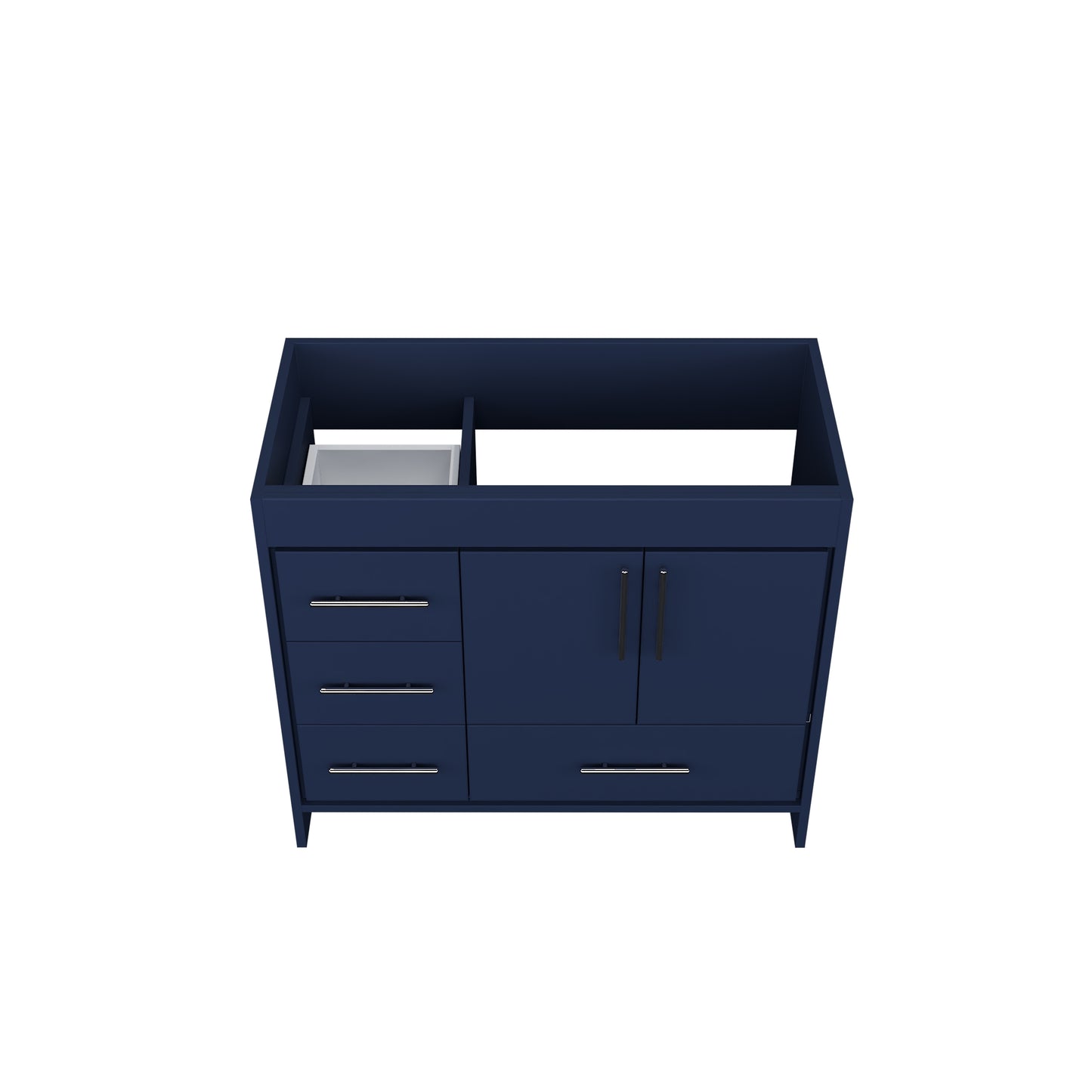 Flow 40" Bathroom Vanity Left Side Drawers Cabinet Only