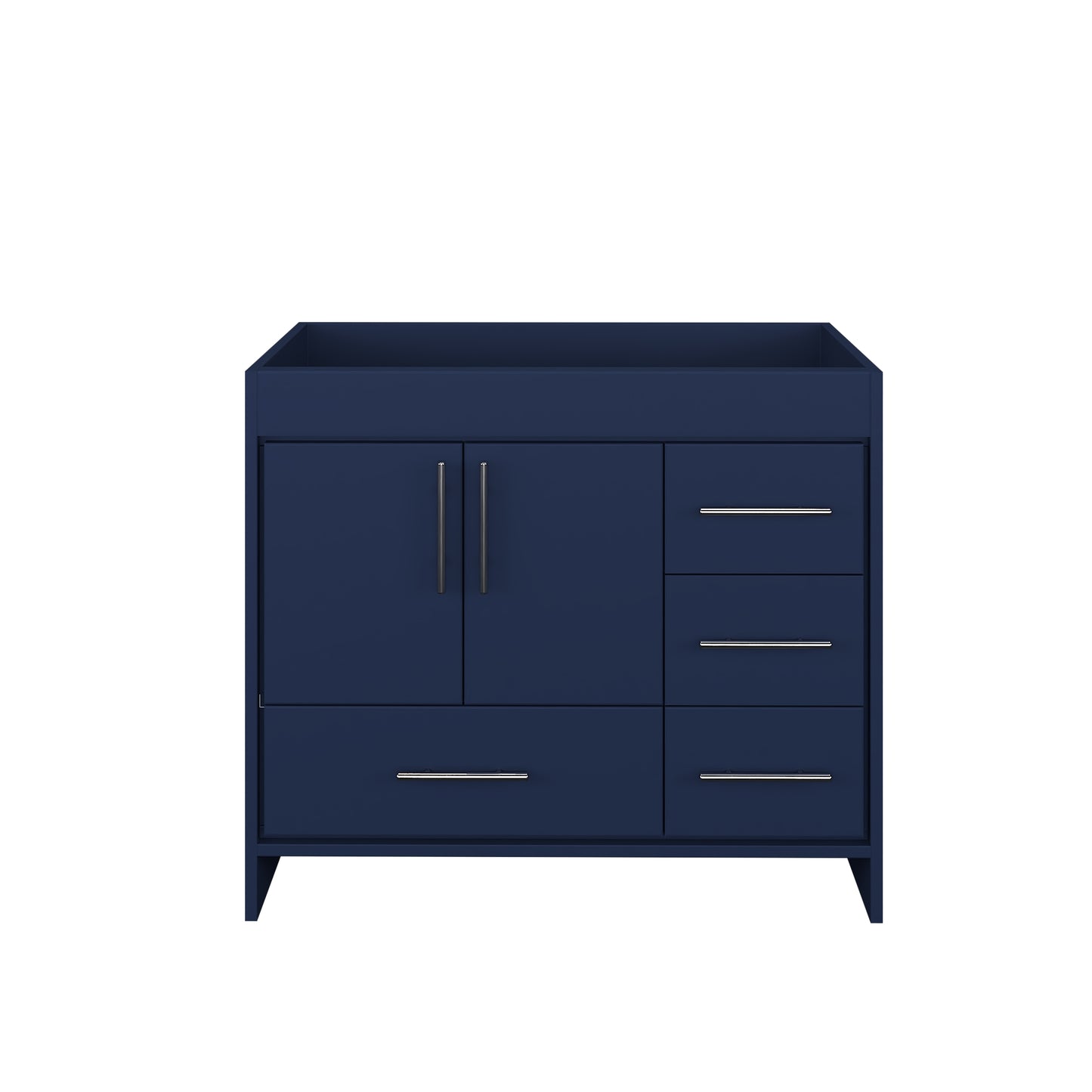 Flow 40" Bathroom Vanity Right Side Drawers Cabinet Only