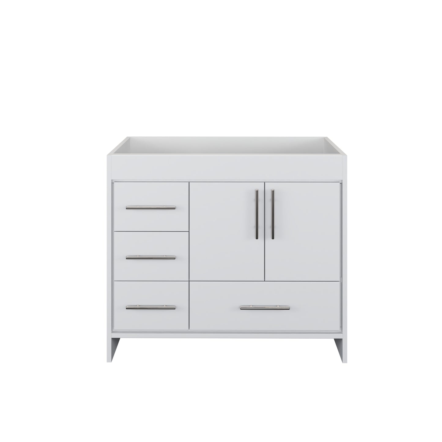 Flow 40" Bathroom Vanity Left Side Drawers Cabinet Only