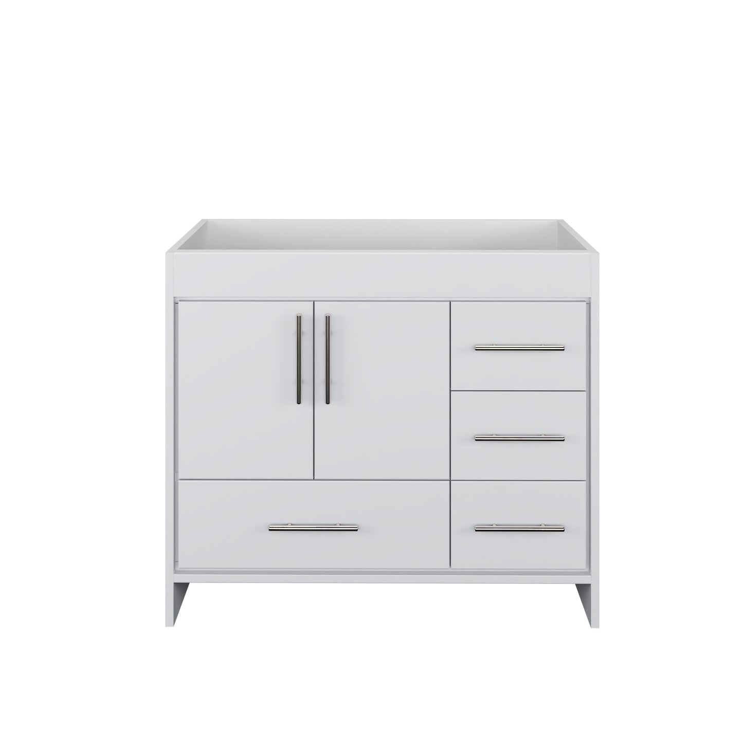 Flow 40" Bathroom Vanity Right Side Drawers Cabinet Only