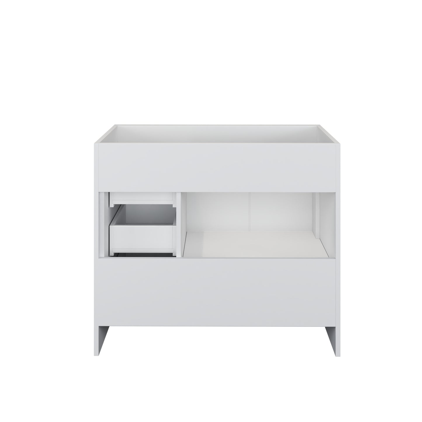 Flow 40" Bathroom Vanity Right Side Drawers Cabinet Only
