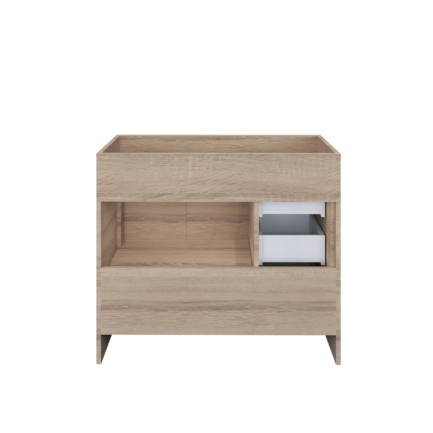 Flow 40" Bathroom Vanity Left Side Drawers Cabinet Only