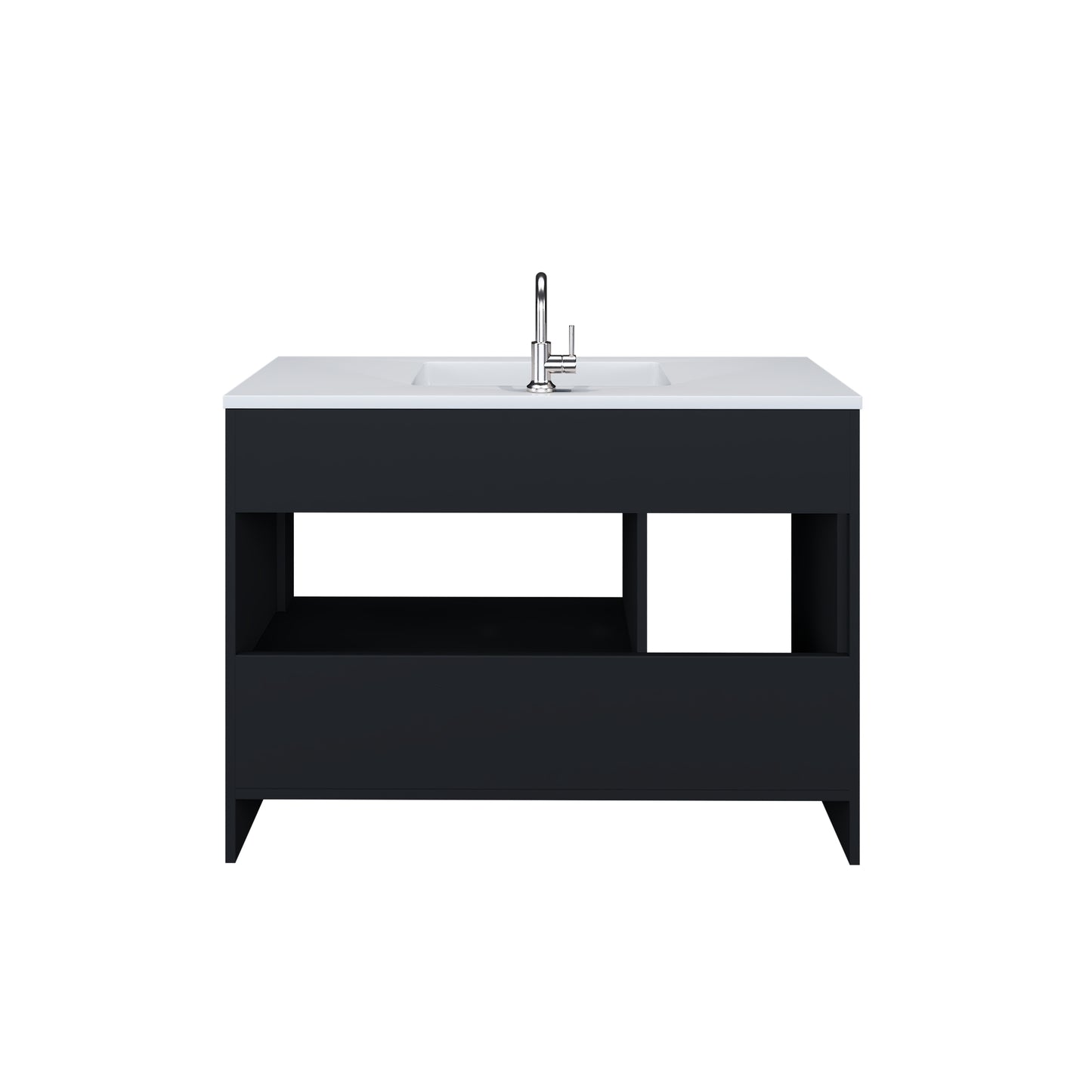 Flow 40" Bathroom Vanity with integrated counter top Left Side Drawers