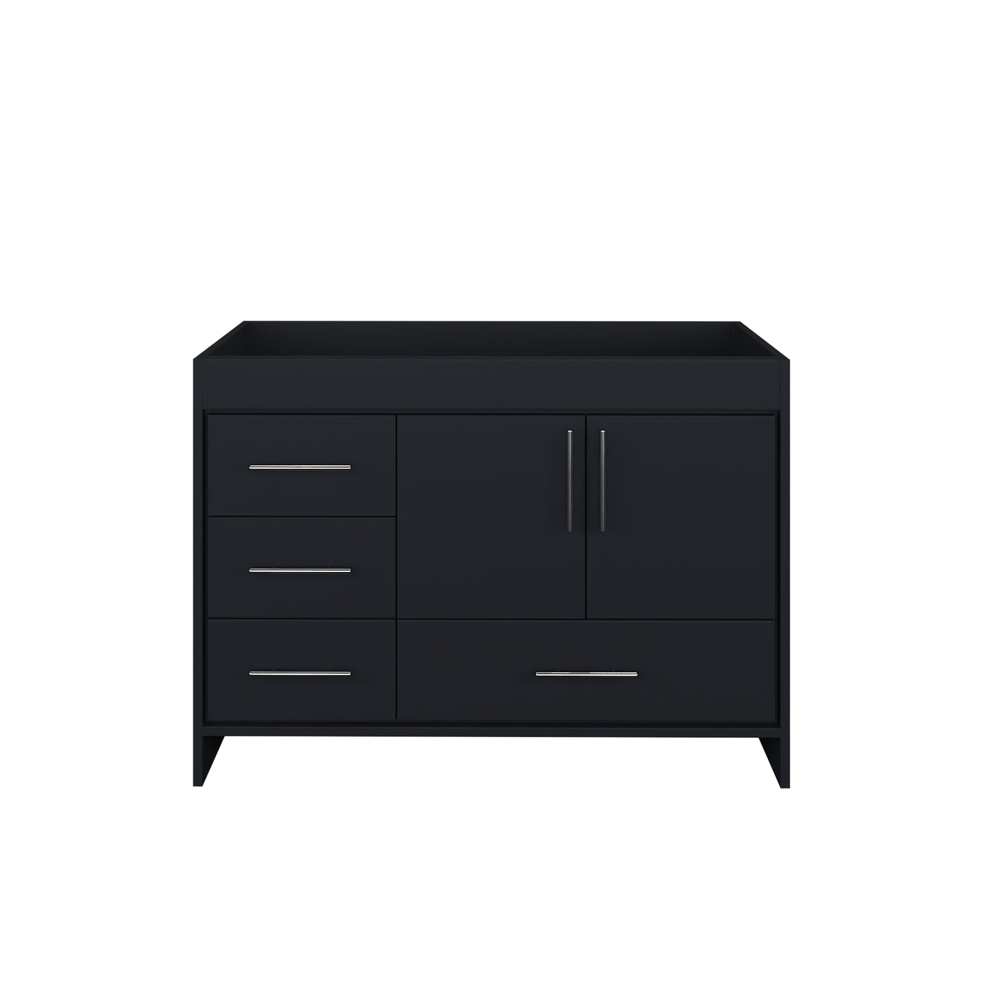 Flow 48" Bathroom Vanity Left Side Drawers Cabinet Only
