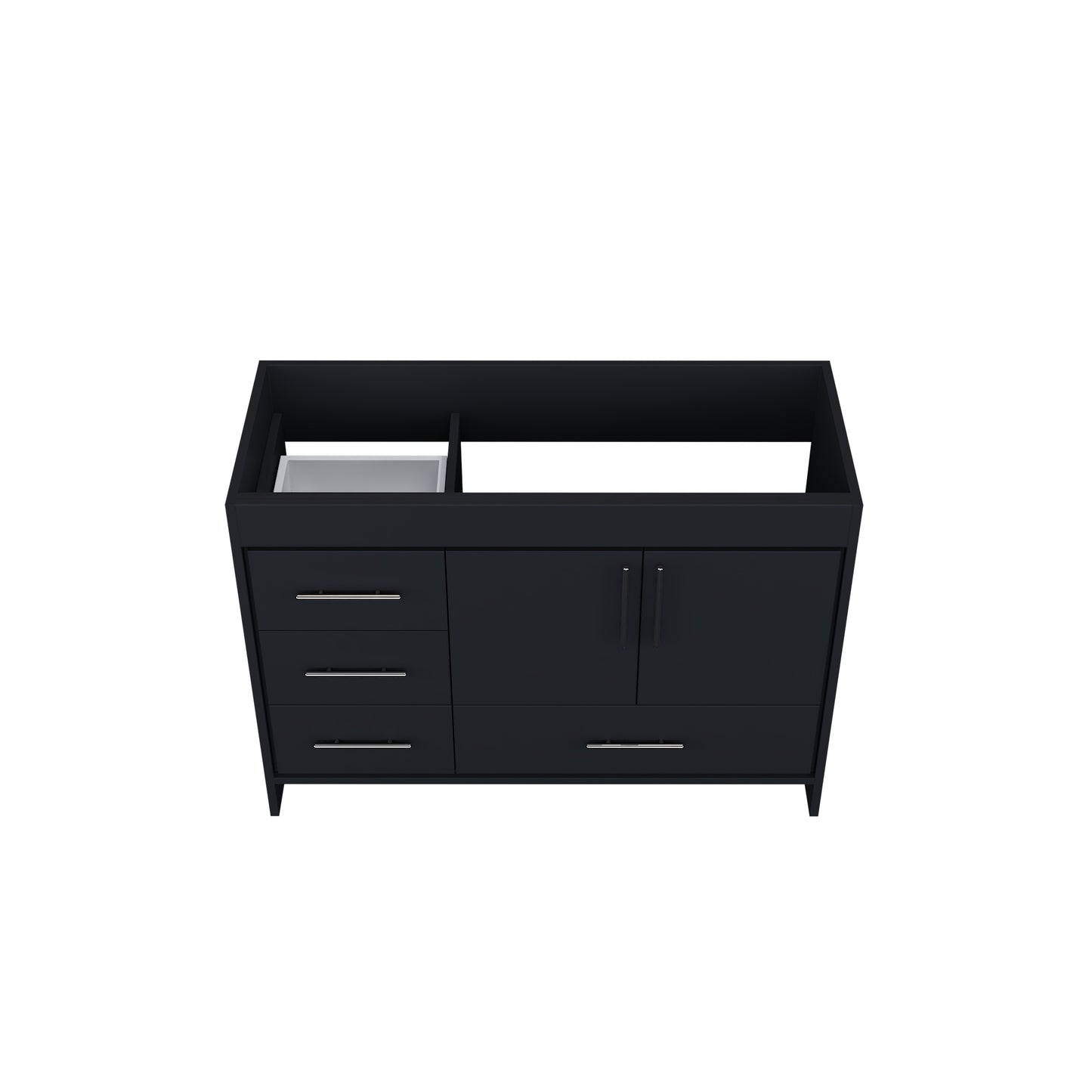 Flow 48" Bathroom Vanity Left Side Drawers Cabinet Only