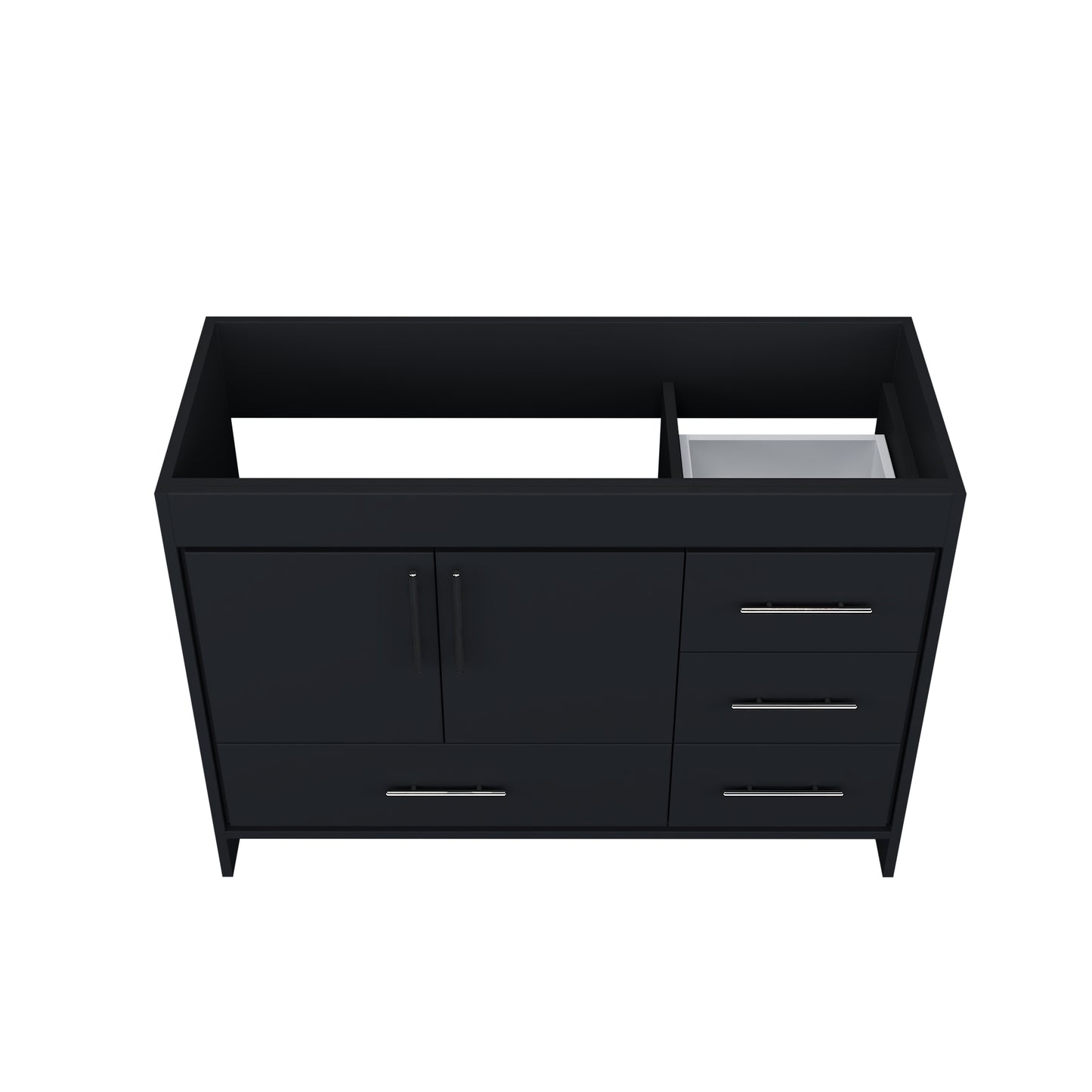 Flow 48" Bathroom Vanity Right Side Drawers Cabinet Only