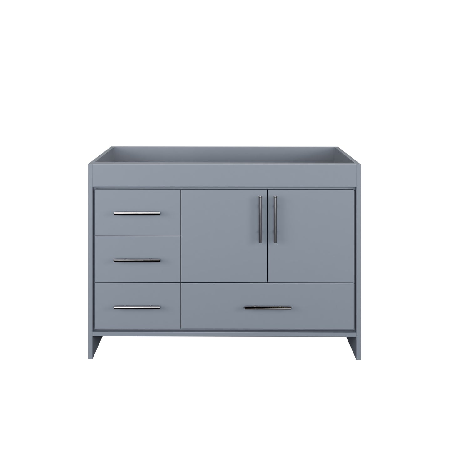 Flow 48" Bathroom Vanity Left Side Drawers Cabinet Only