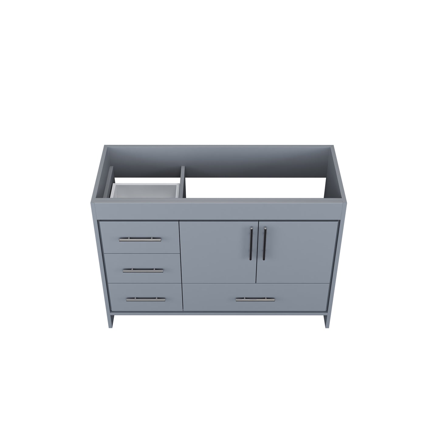 Flow 48" Bathroom Vanity Left Side Drawers Cabinet Only
