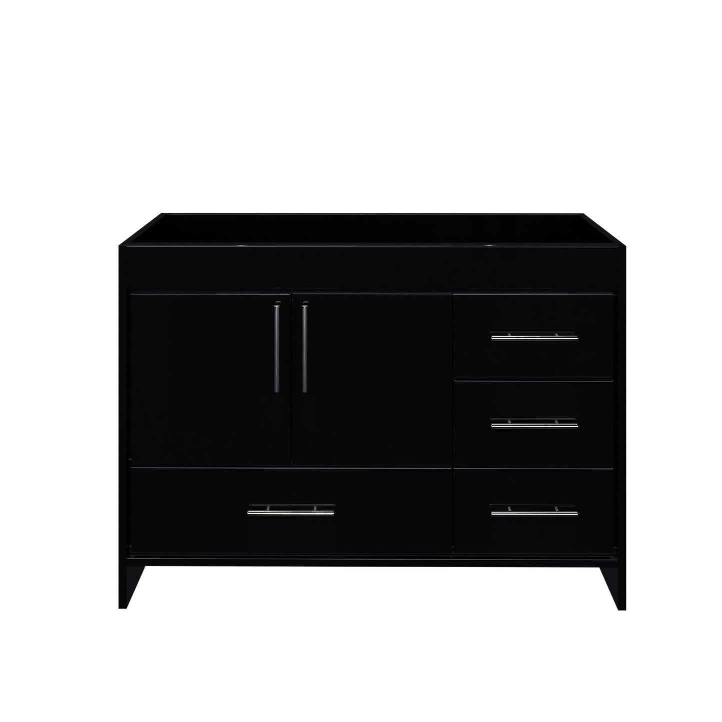 Flow 48" Bathroom Vanity Right Side Drawers Cabinet Only