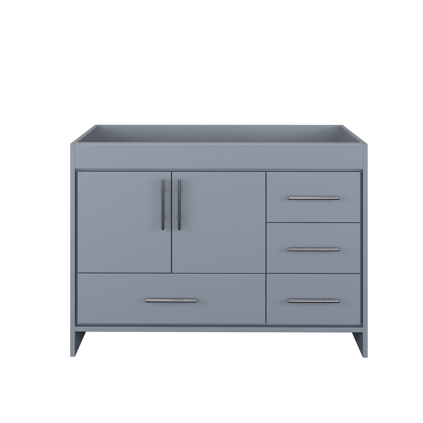 Flow 48" Bathroom Vanity Right Side Drawers Cabinet Only