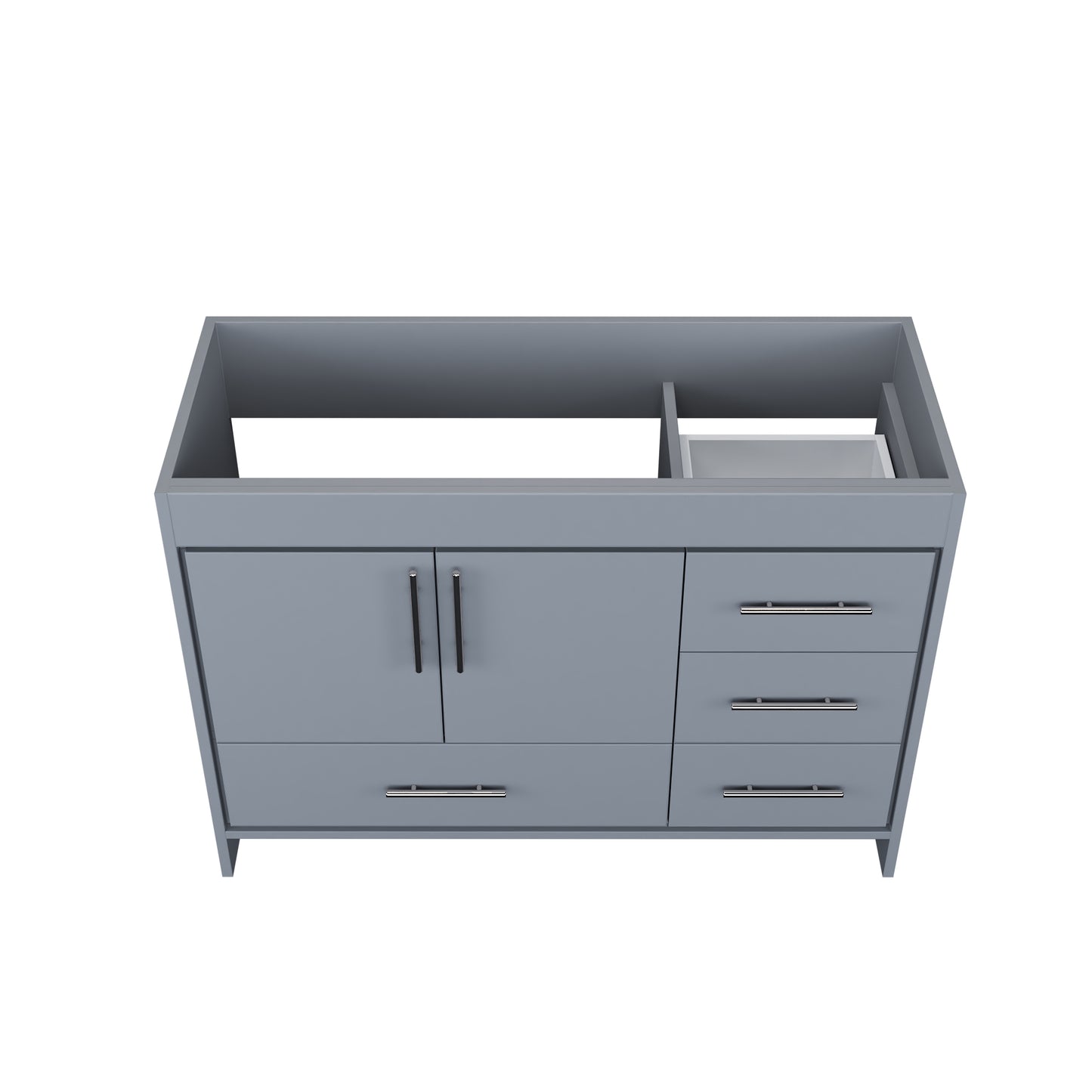 Flow 48" Bathroom Vanity Right Side Drawers Cabinet Only
