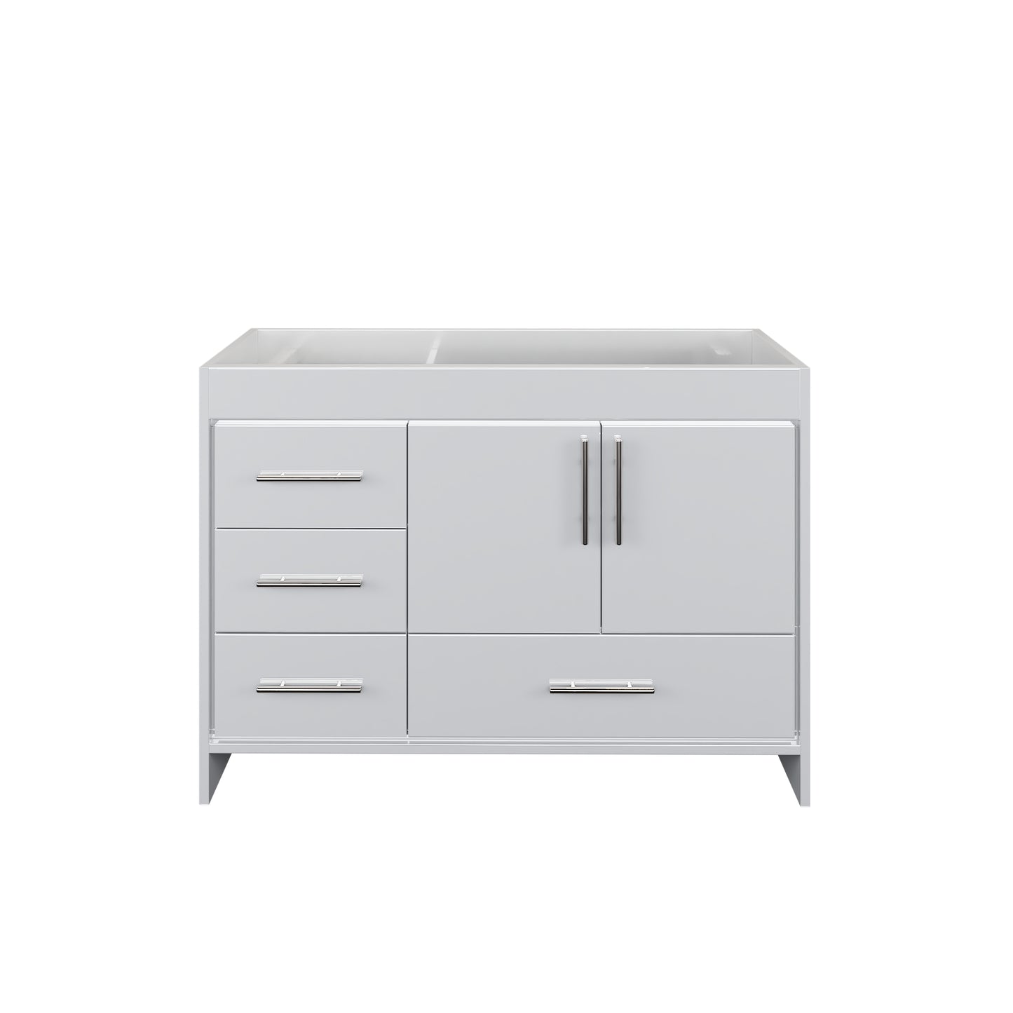 Flow 48" Bathroom Vanity Left Side Drawers Cabinet Only