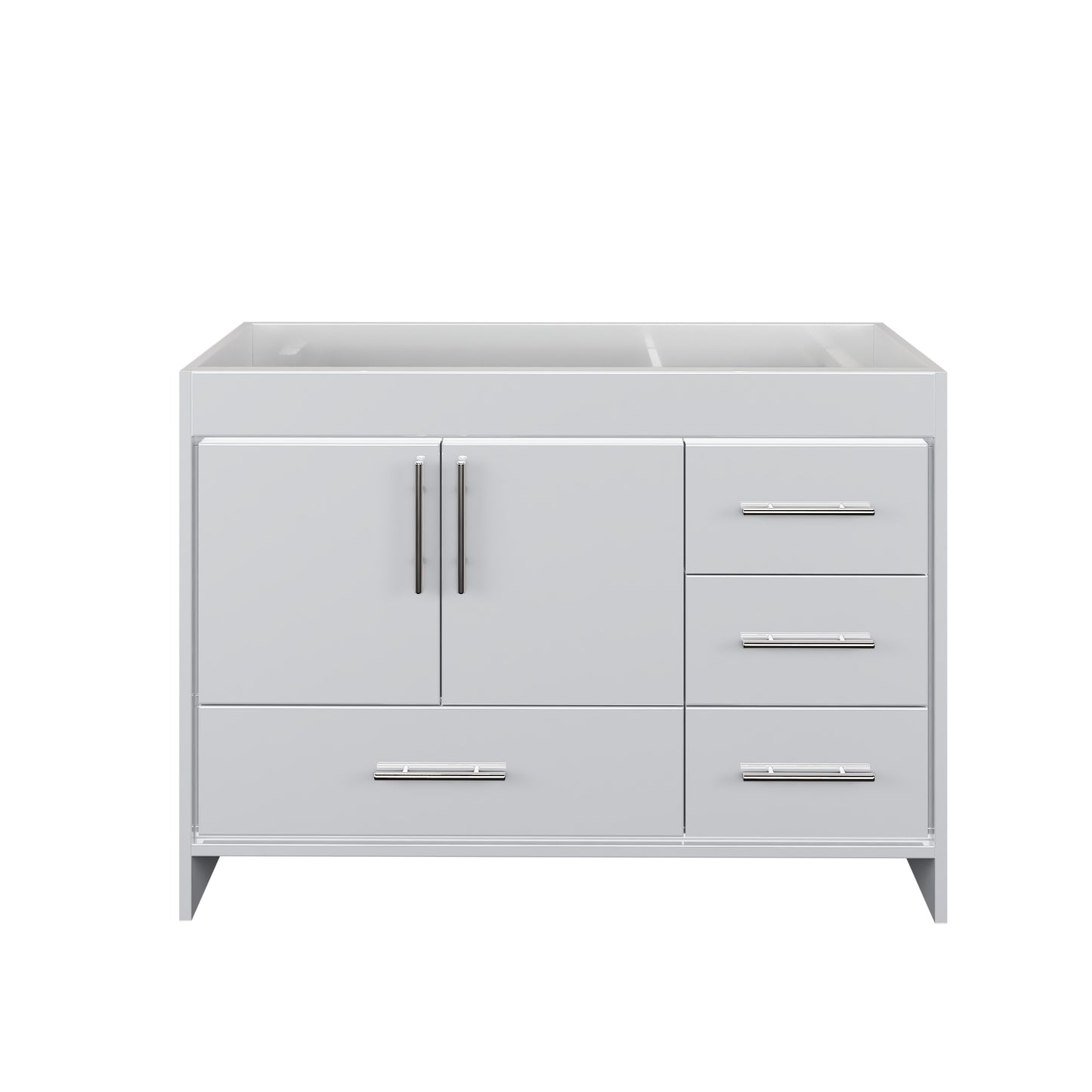 Flow 48" Bathroom Vanity Right Side Drawers Cabinet Only