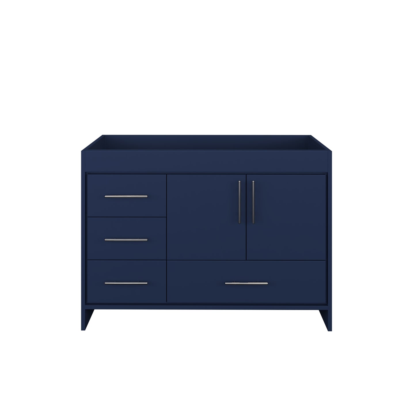 Flow 48" Bathroom Vanity Left Side Drawers Cabinet Only