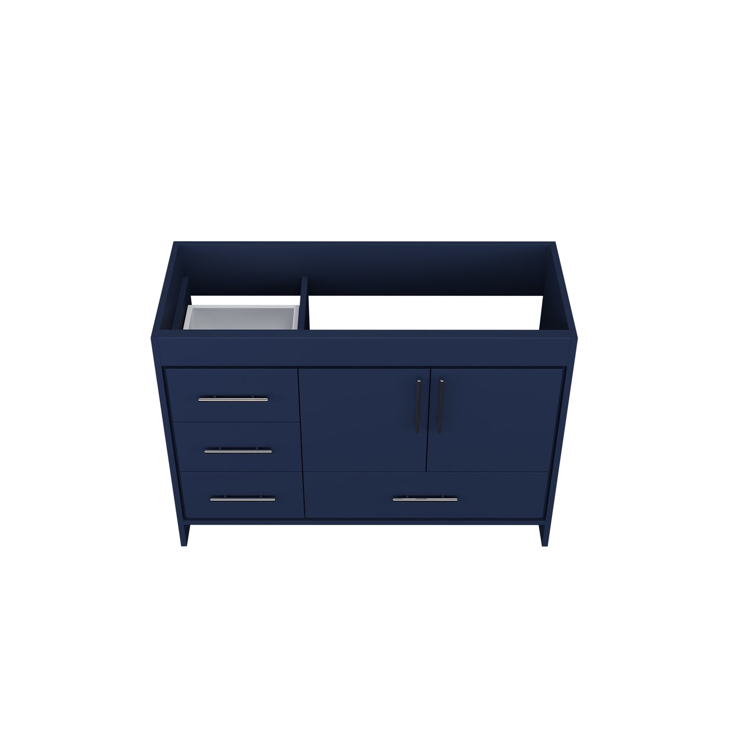 Flow 48" Bathroom Vanity Left Side Drawers Cabinet Only