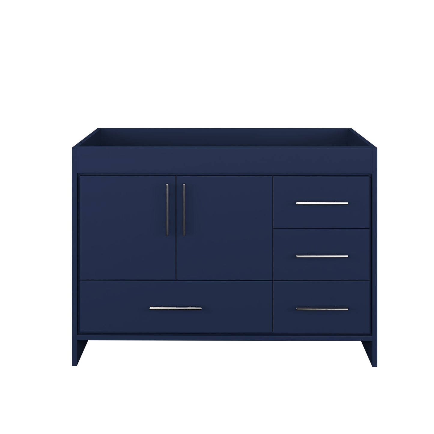 Flow 48" Bathroom Vanity Right Side Drawers Cabinet Only