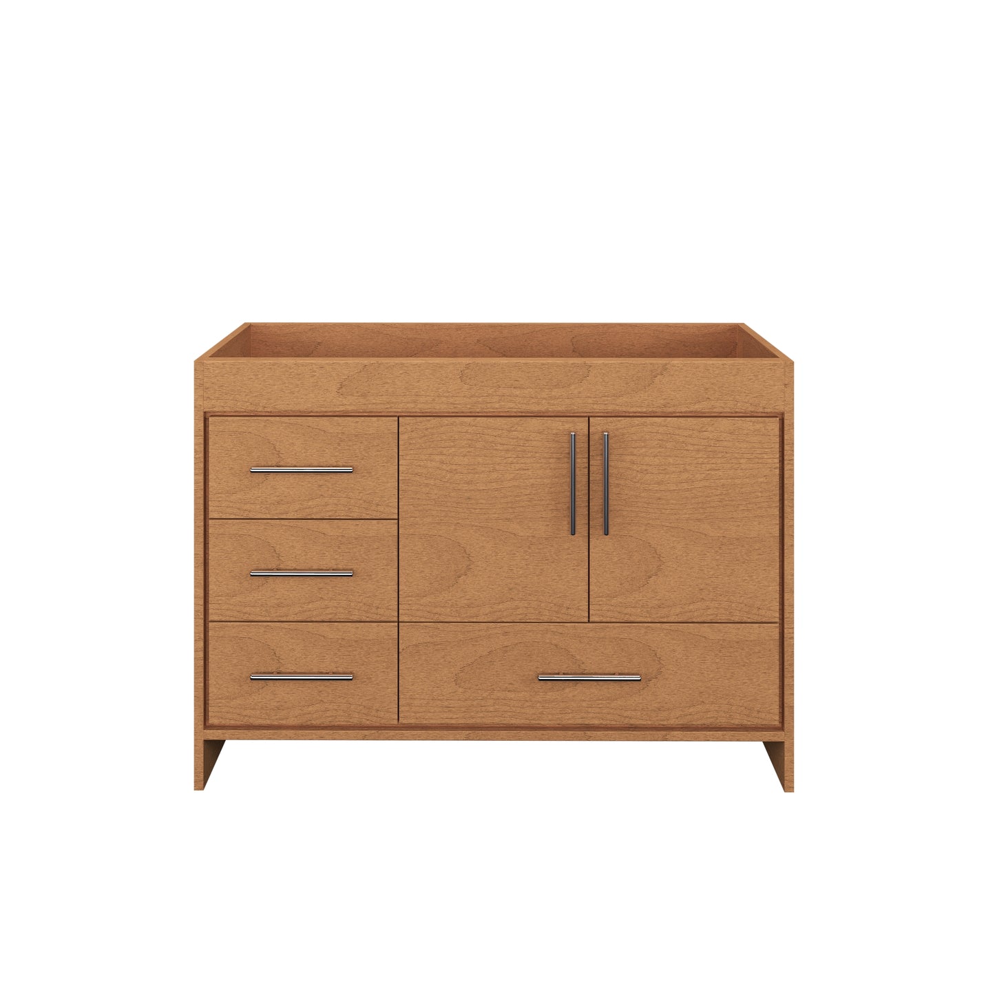 Flow 48" Bathroom Vanity Left Side Drawers Cabinet Only