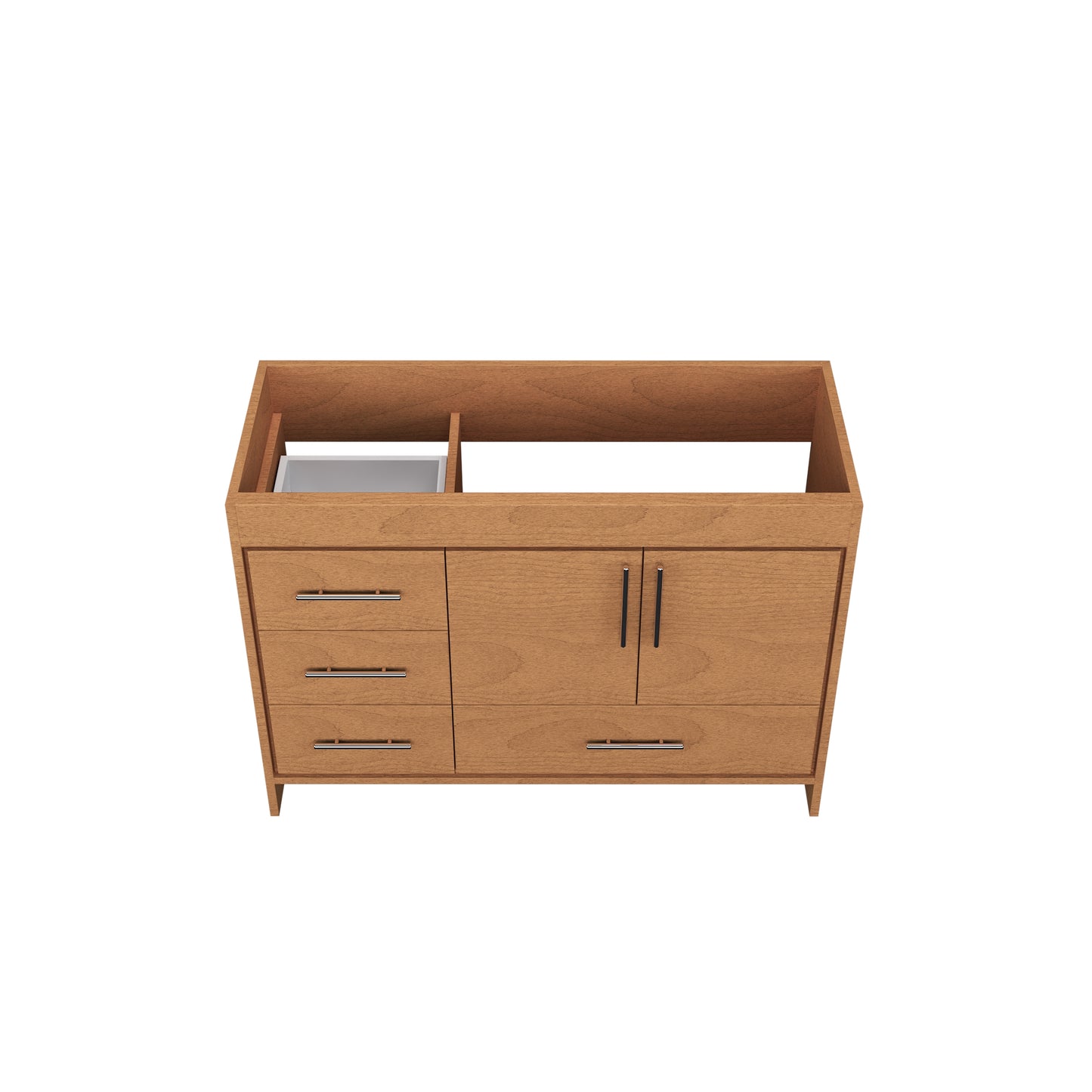 Flow 48" Bathroom Vanity Left Side Drawers Cabinet Only