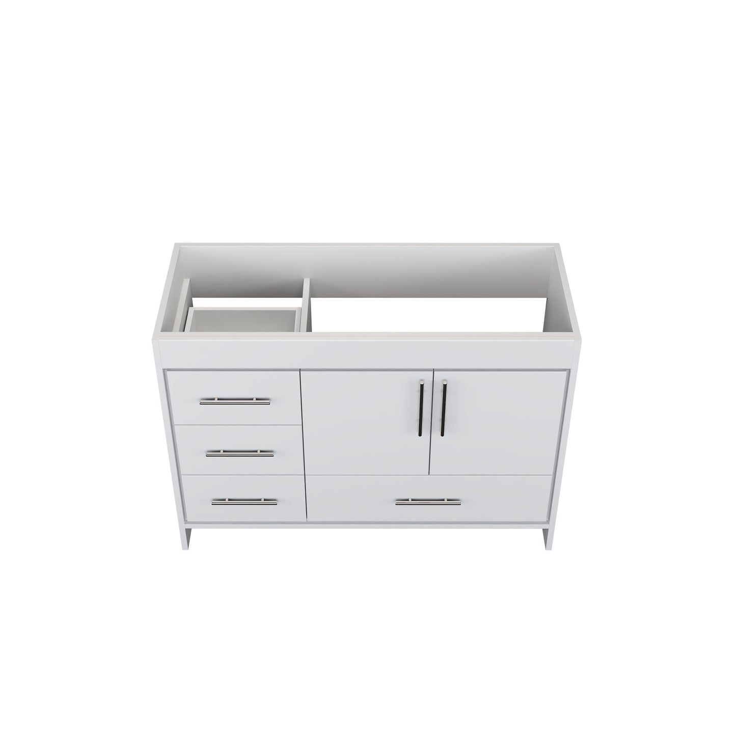 Flow 48" Bathroom Vanity Left Side Drawers Cabinet Only