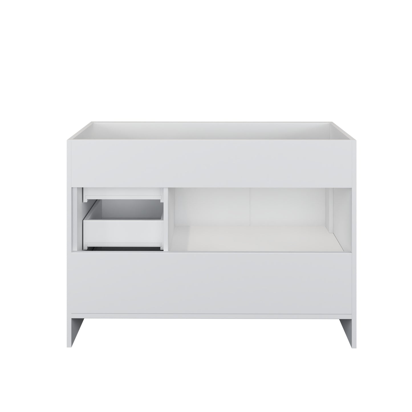 Flow 48" Bathroom Vanity Right Side Drawers Cabinet Only