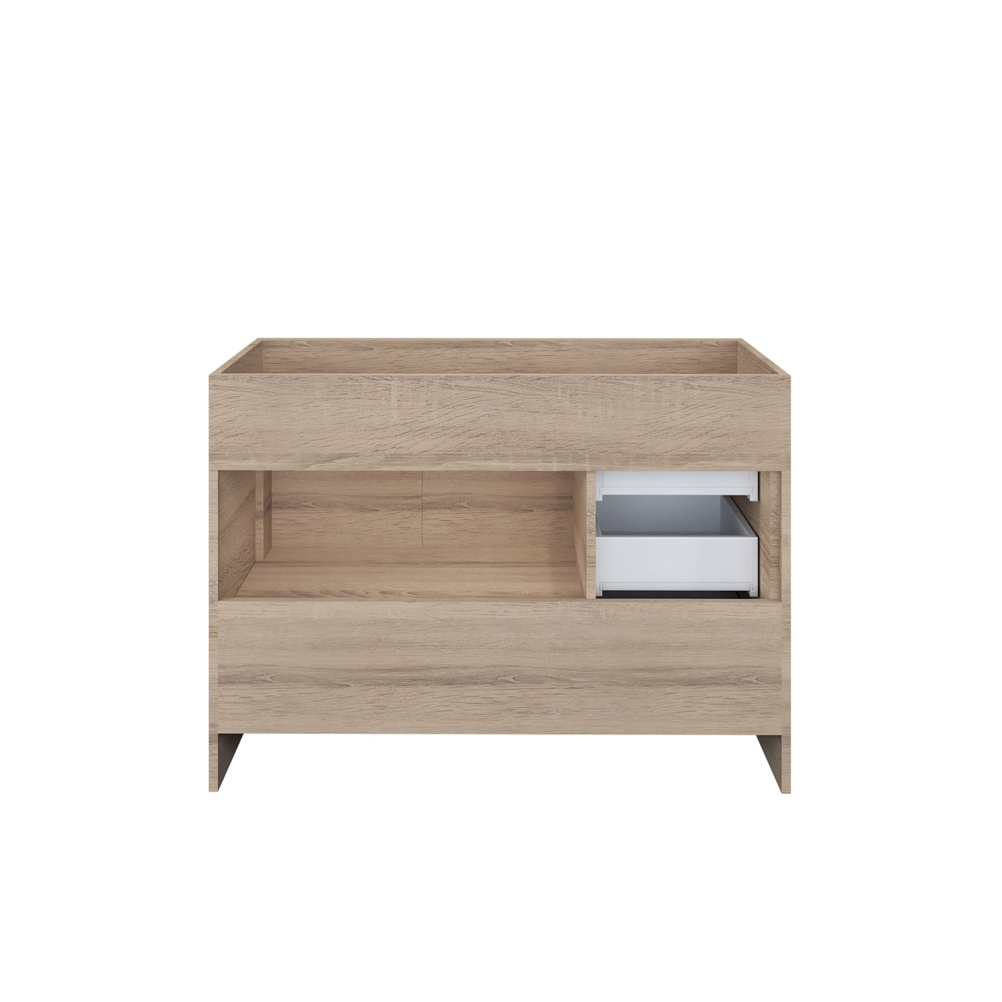 Flow 48" Bathroom Vanity Left Side Drawers Cabinet Only