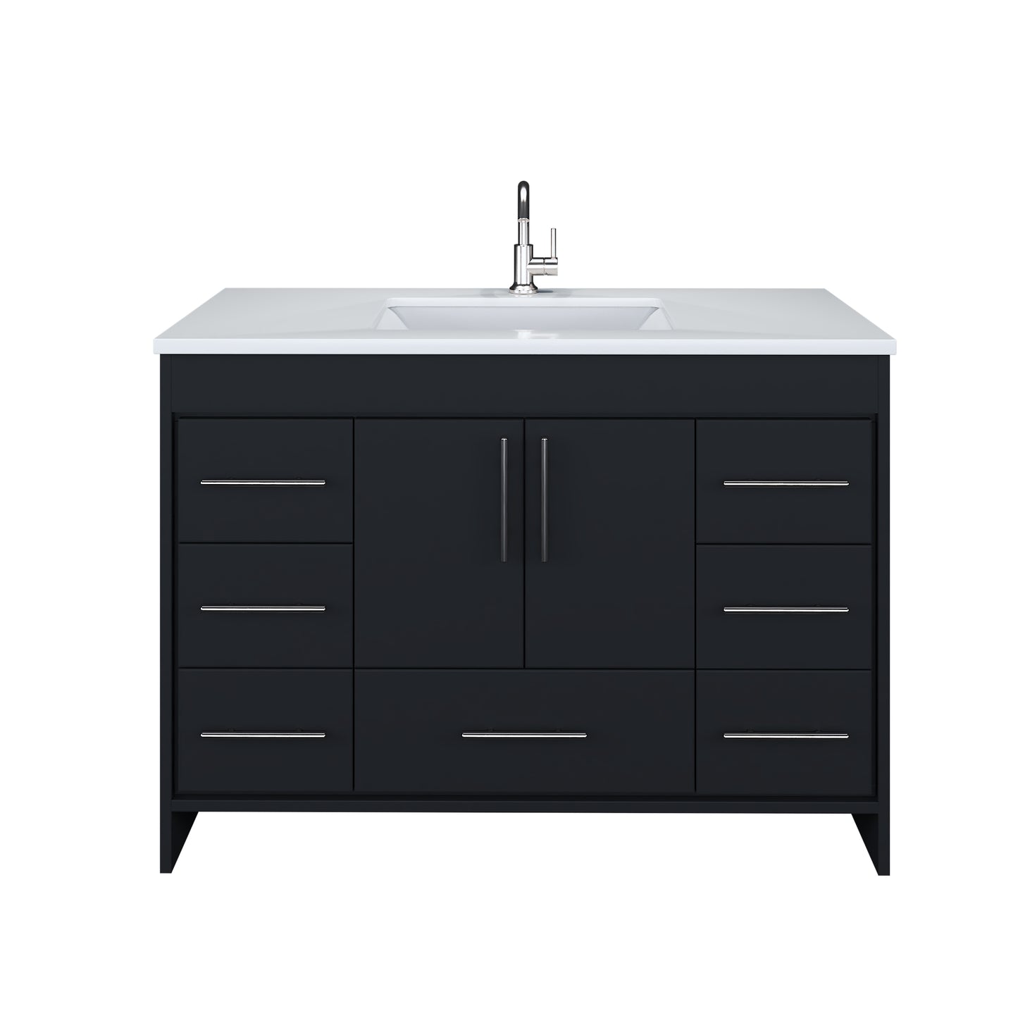 Flow 48" Bathroom Vanity with integrated counter top