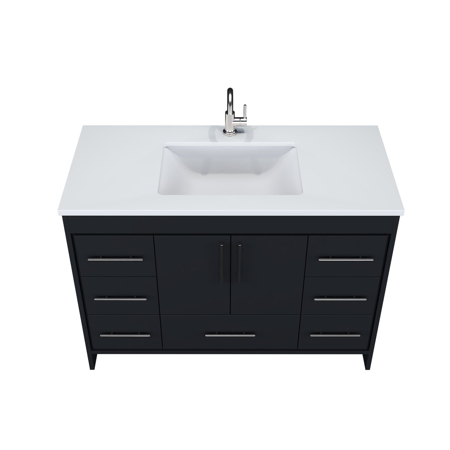 Flow 48" Bathroom Vanity with integrated counter top