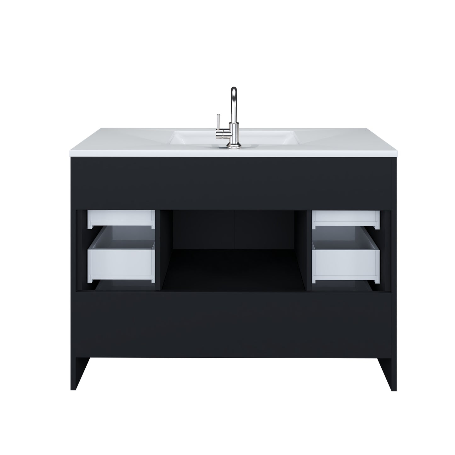 Flow 48" Bathroom Vanity with integrated counter top