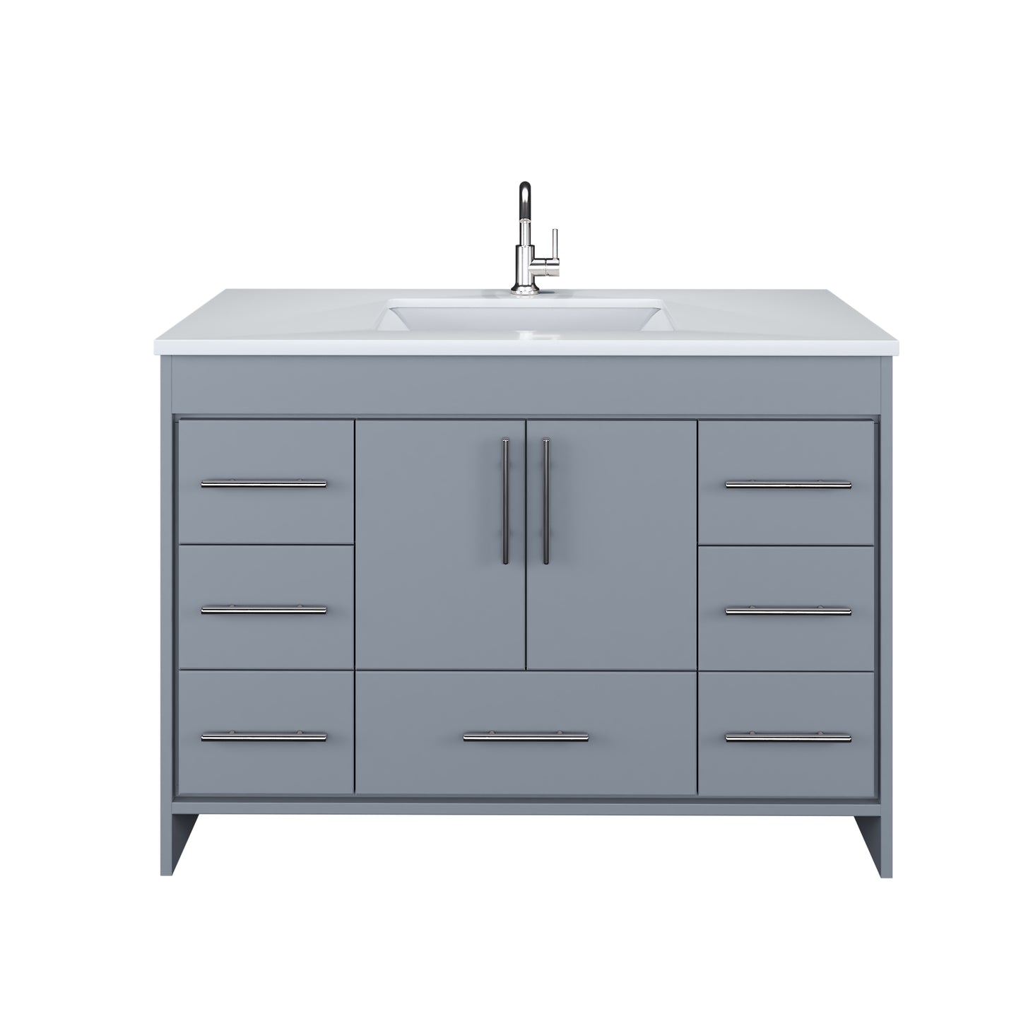 Flow 48" Bathroom Vanity with integrated counter top
