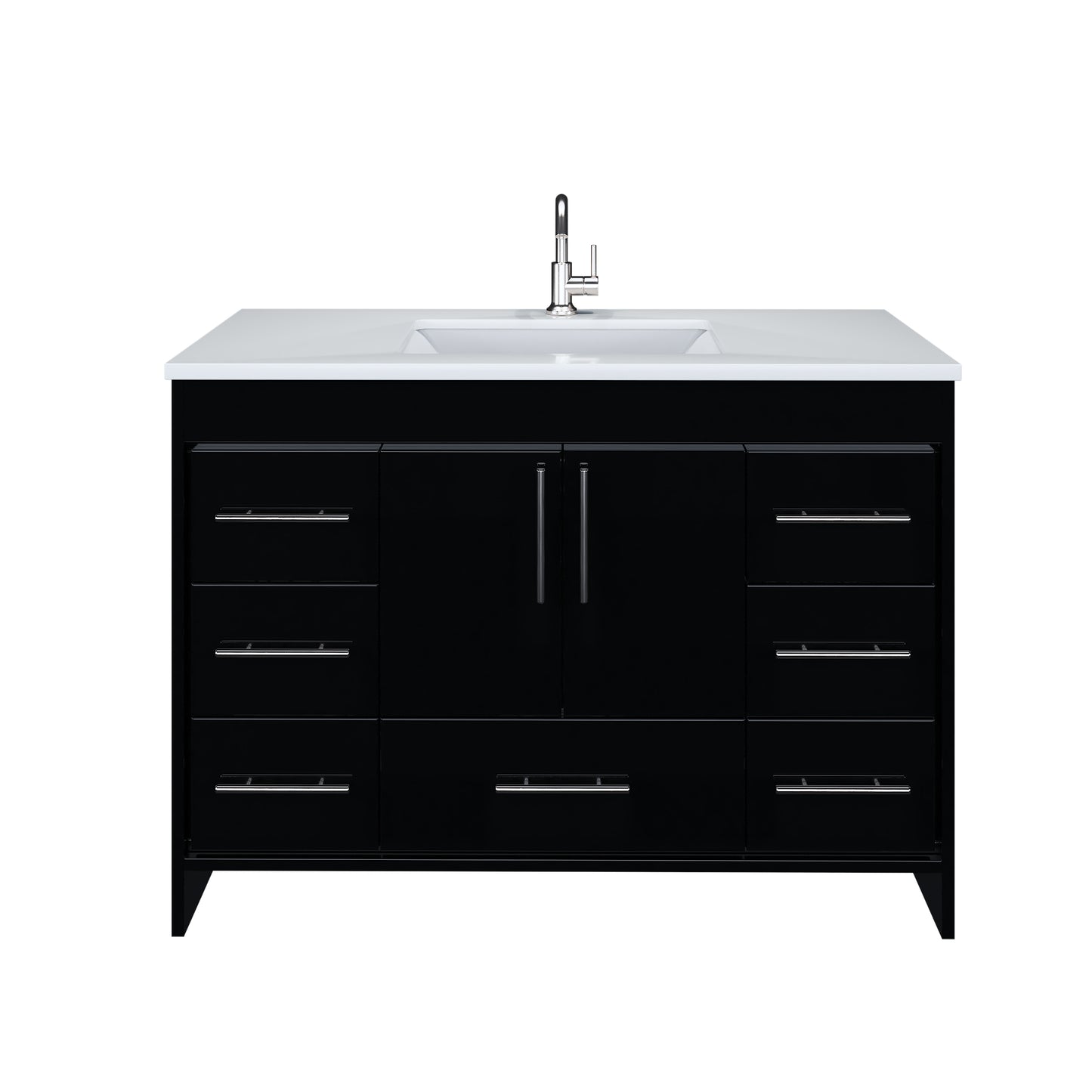 Flow 48" Bathroom Vanity with integrated counter top