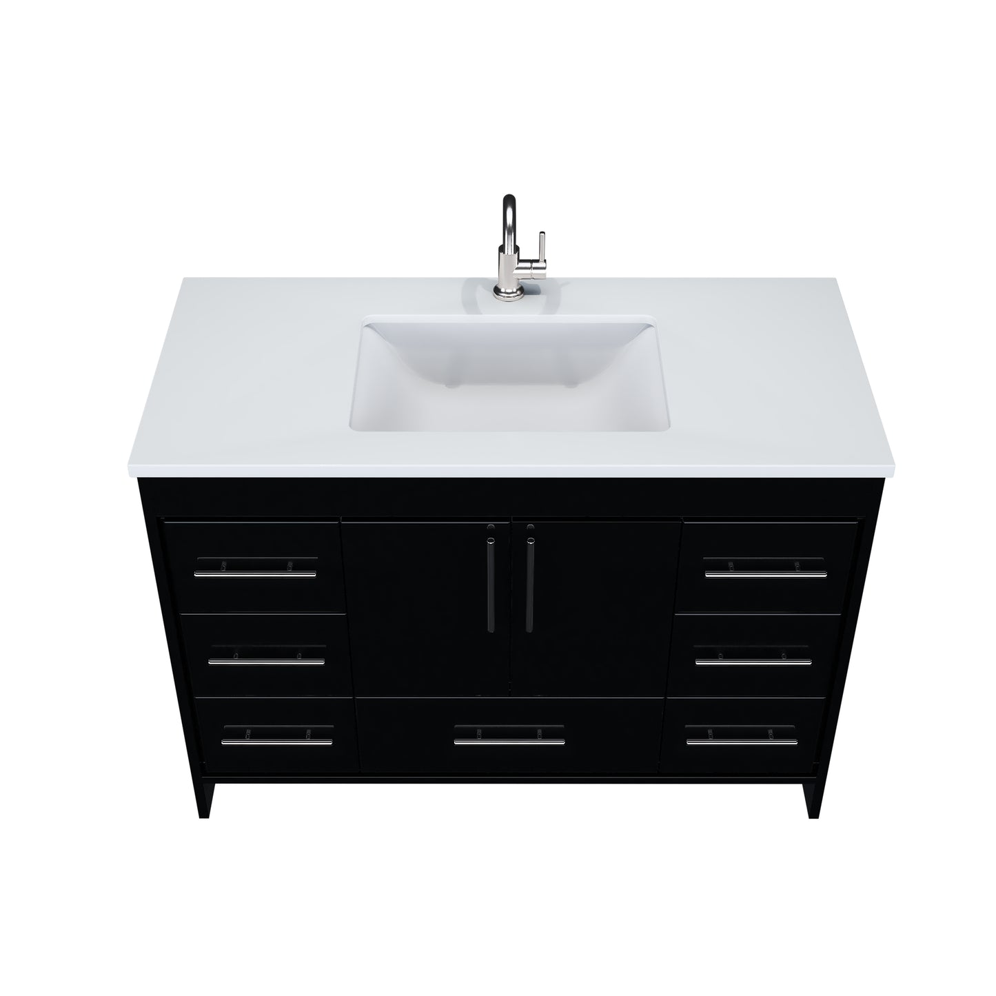 Flow 48" Bathroom Vanity with integrated counter top