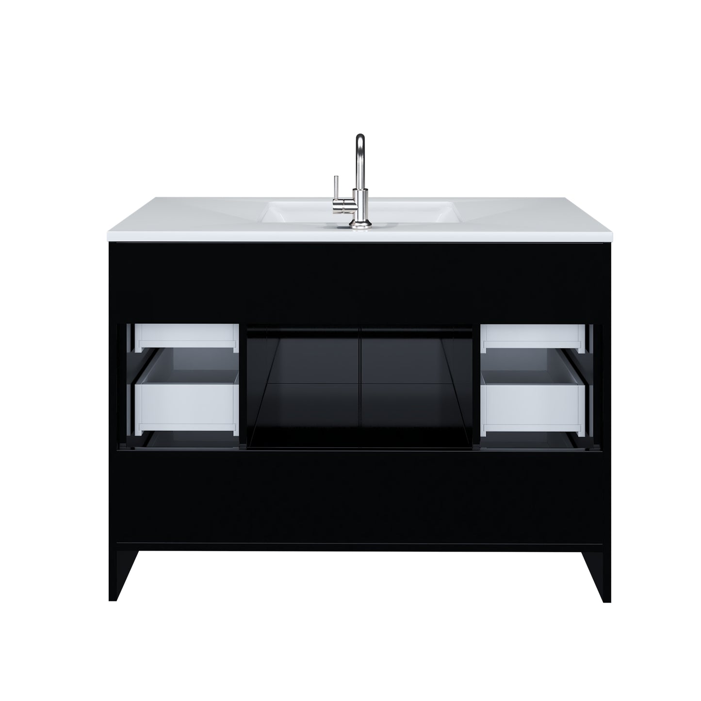 Flow 48" Bathroom Vanity with integrated counter top