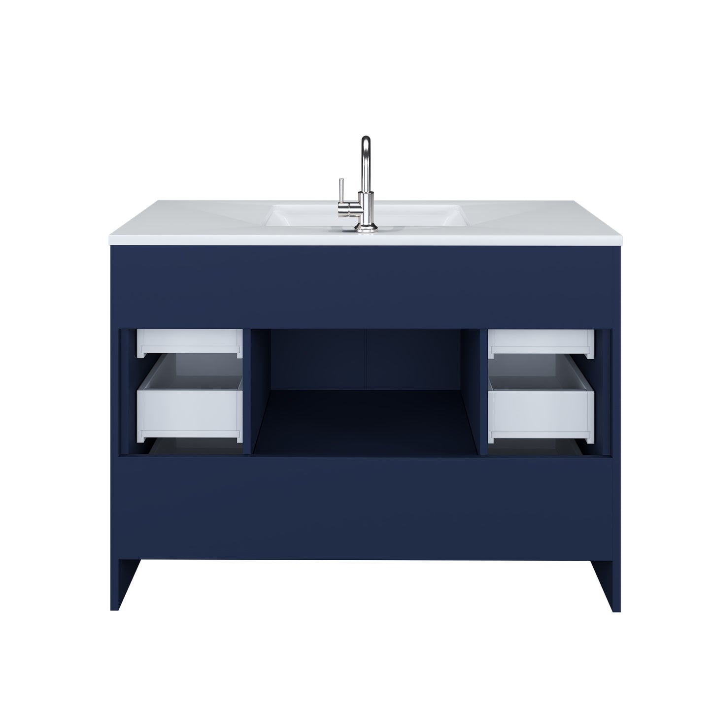 Flow 48" Bathroom Vanity with integrated counter top
